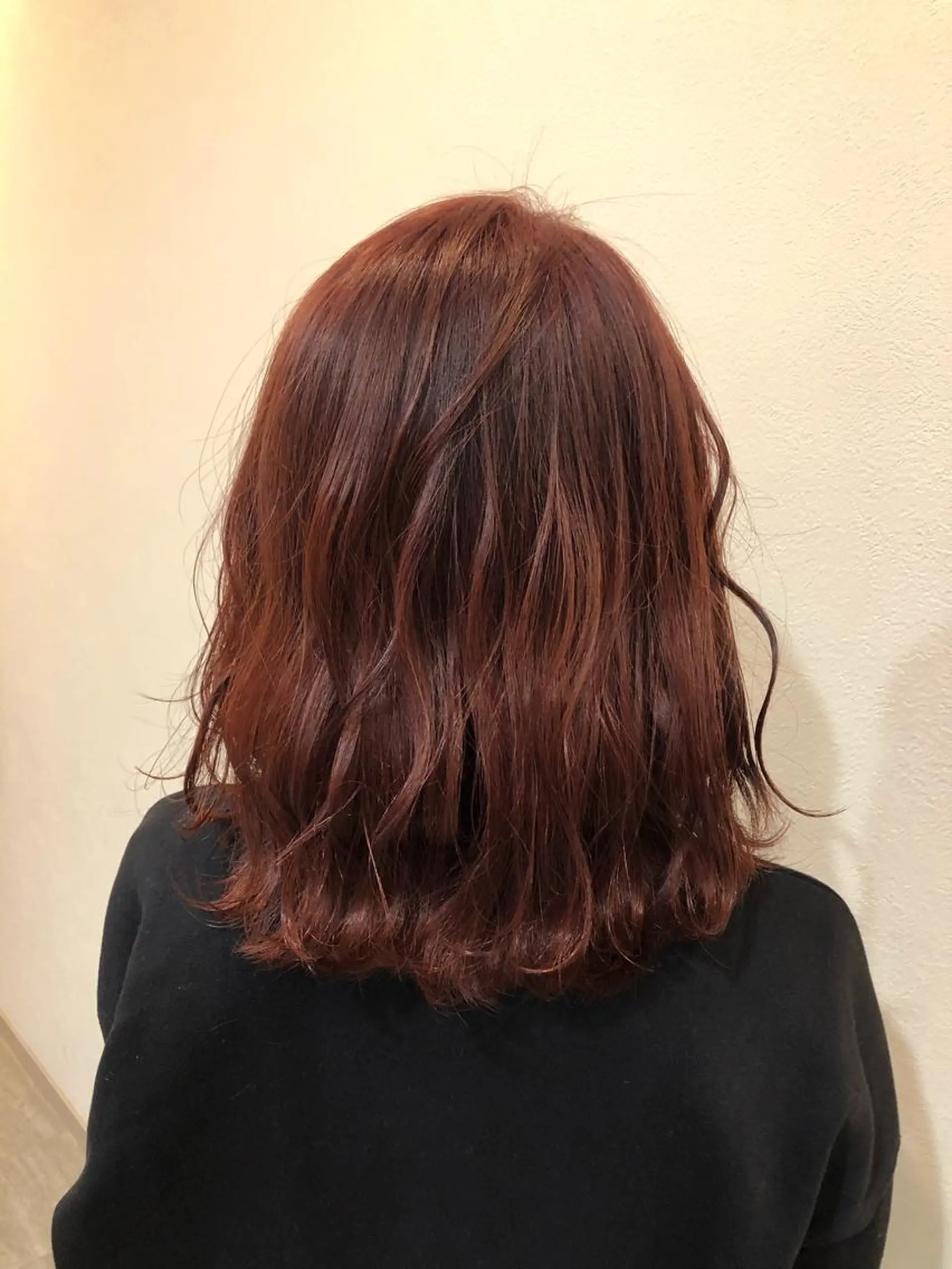 ミディアム カラー カット ヘアカラー トリートメント 森田 真由のヘアスタイル