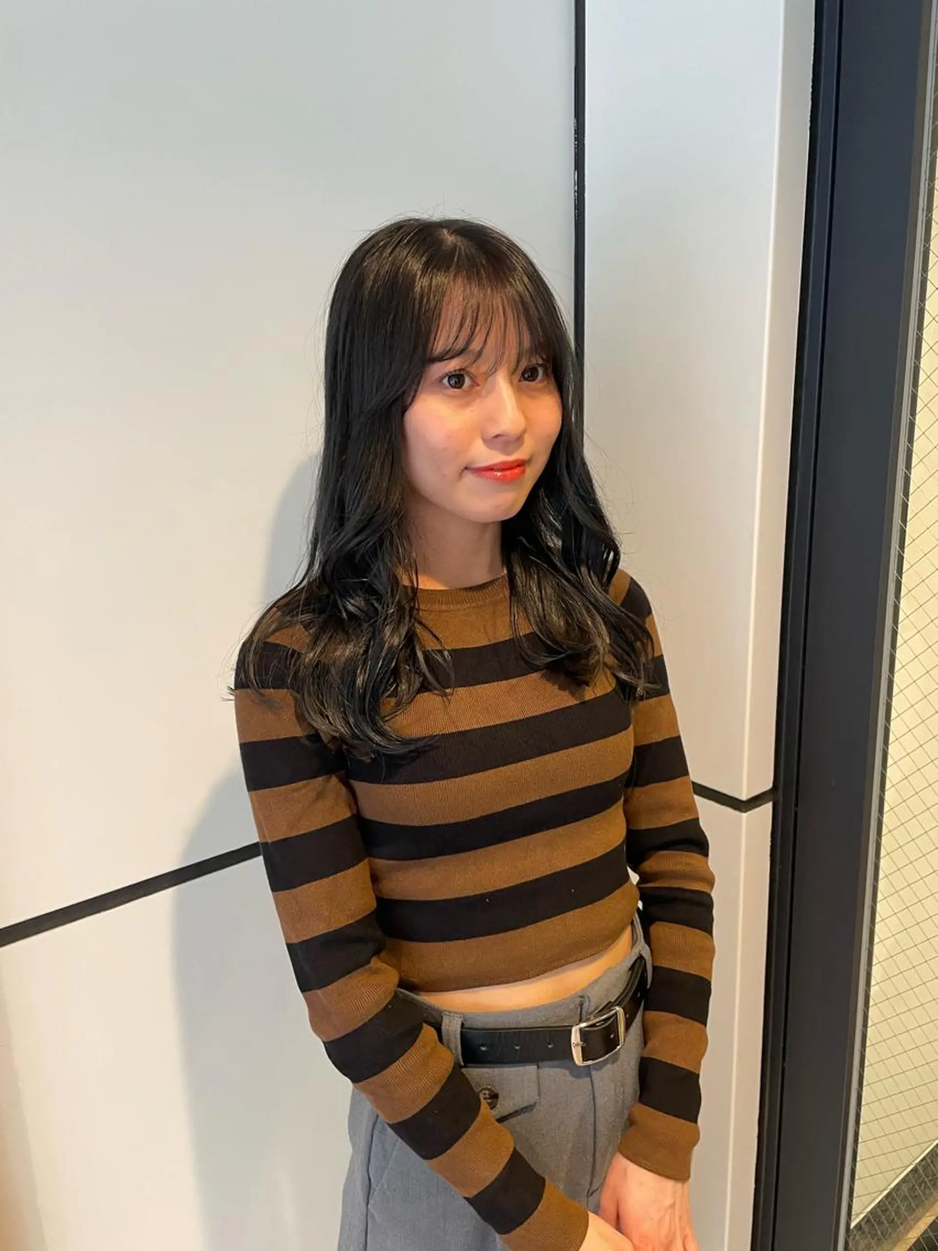 ロング カラー 渋谷 留菜のヘアスタイル