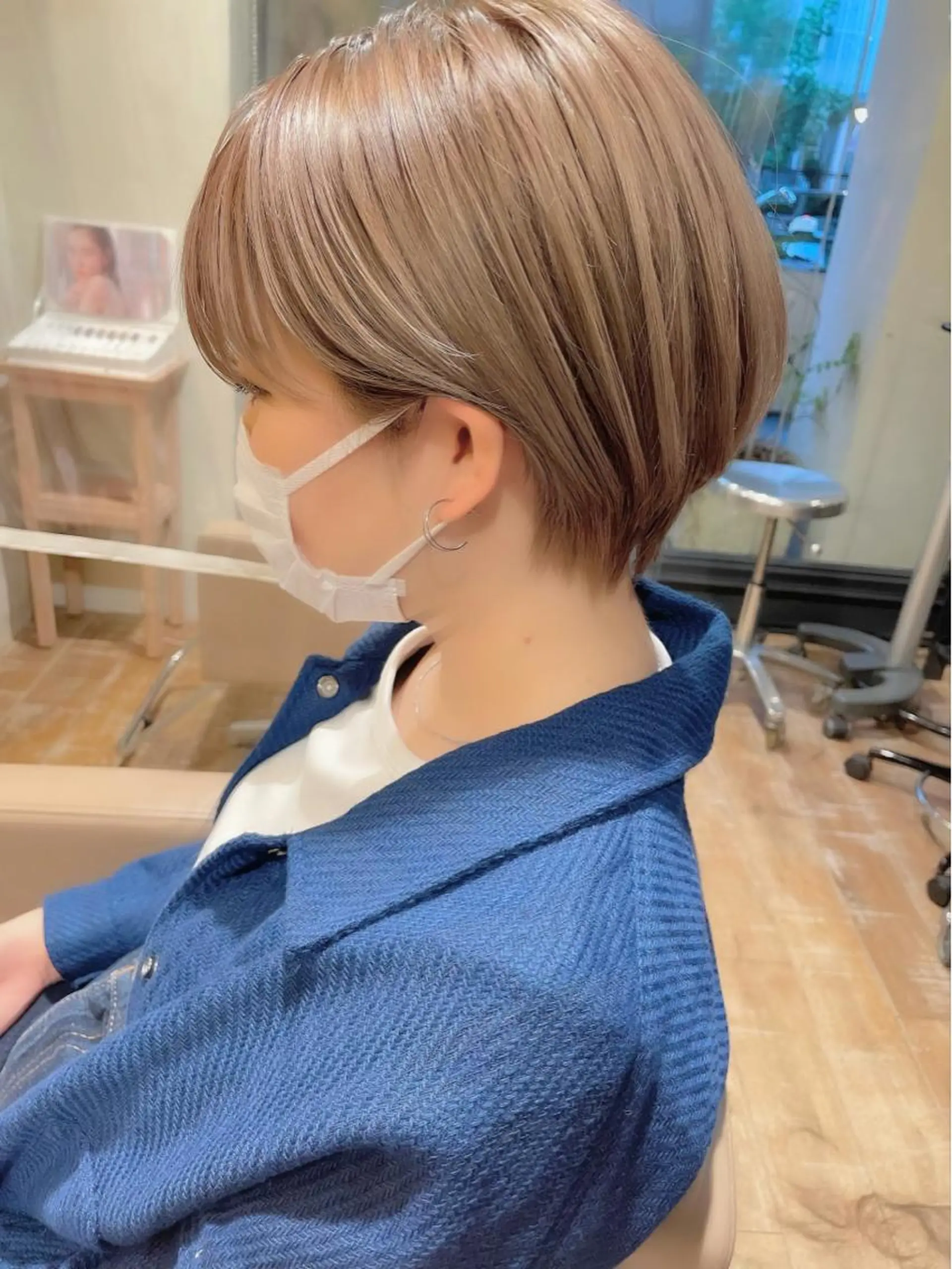 ショート ショート ボブ 梅田 木戸健人のヘアスタイル