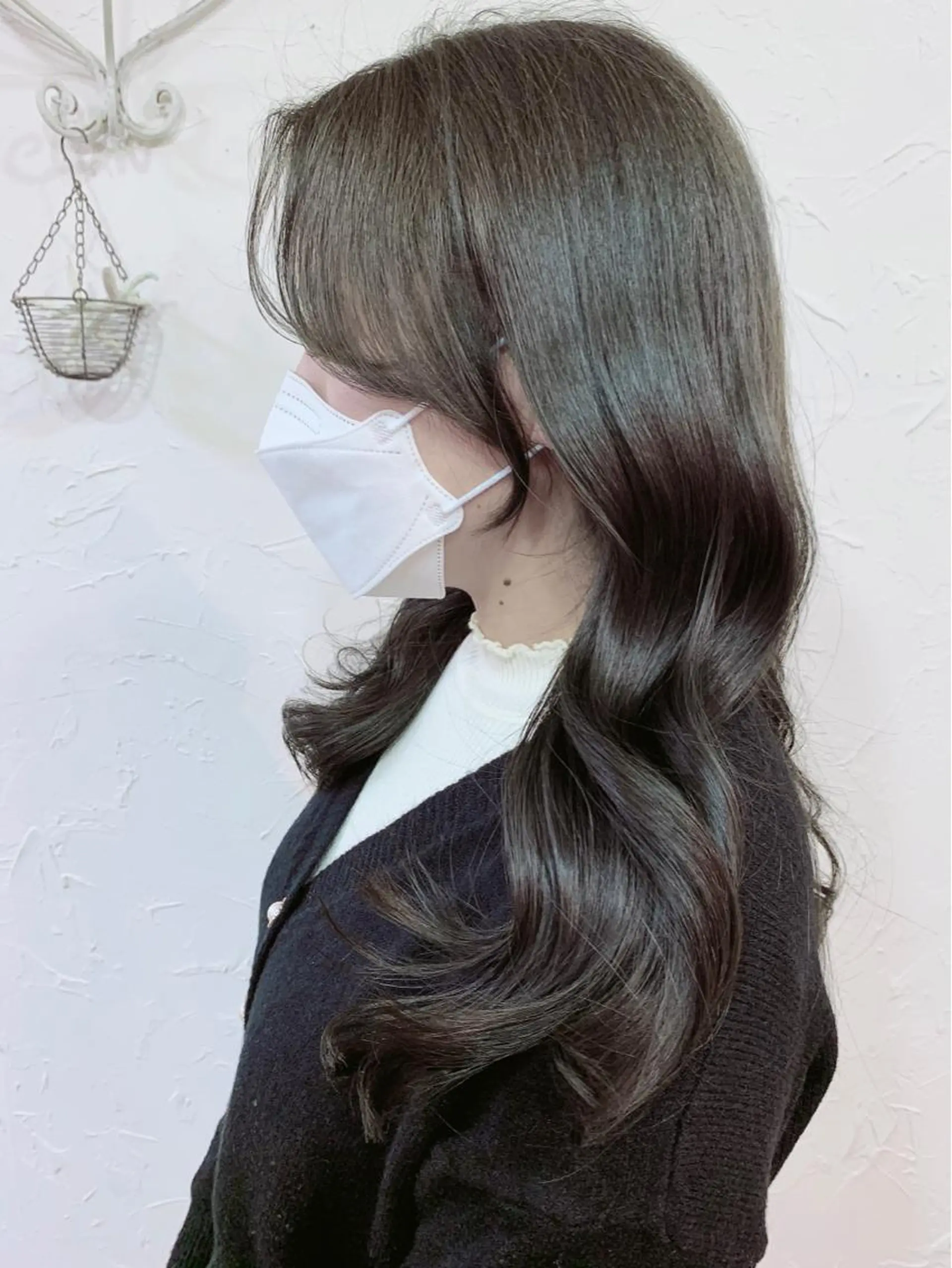 セミロング カラー 韓国風ヘア 深沢 秀のヘアスタイル