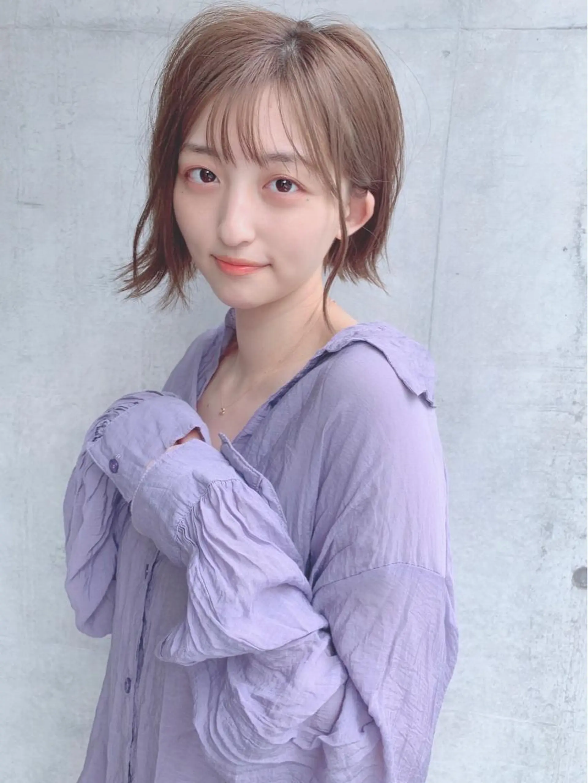 セミロング カラー ヘアアレンジ 【公式】amble luxe池袋東口🩷のヘアスタイル