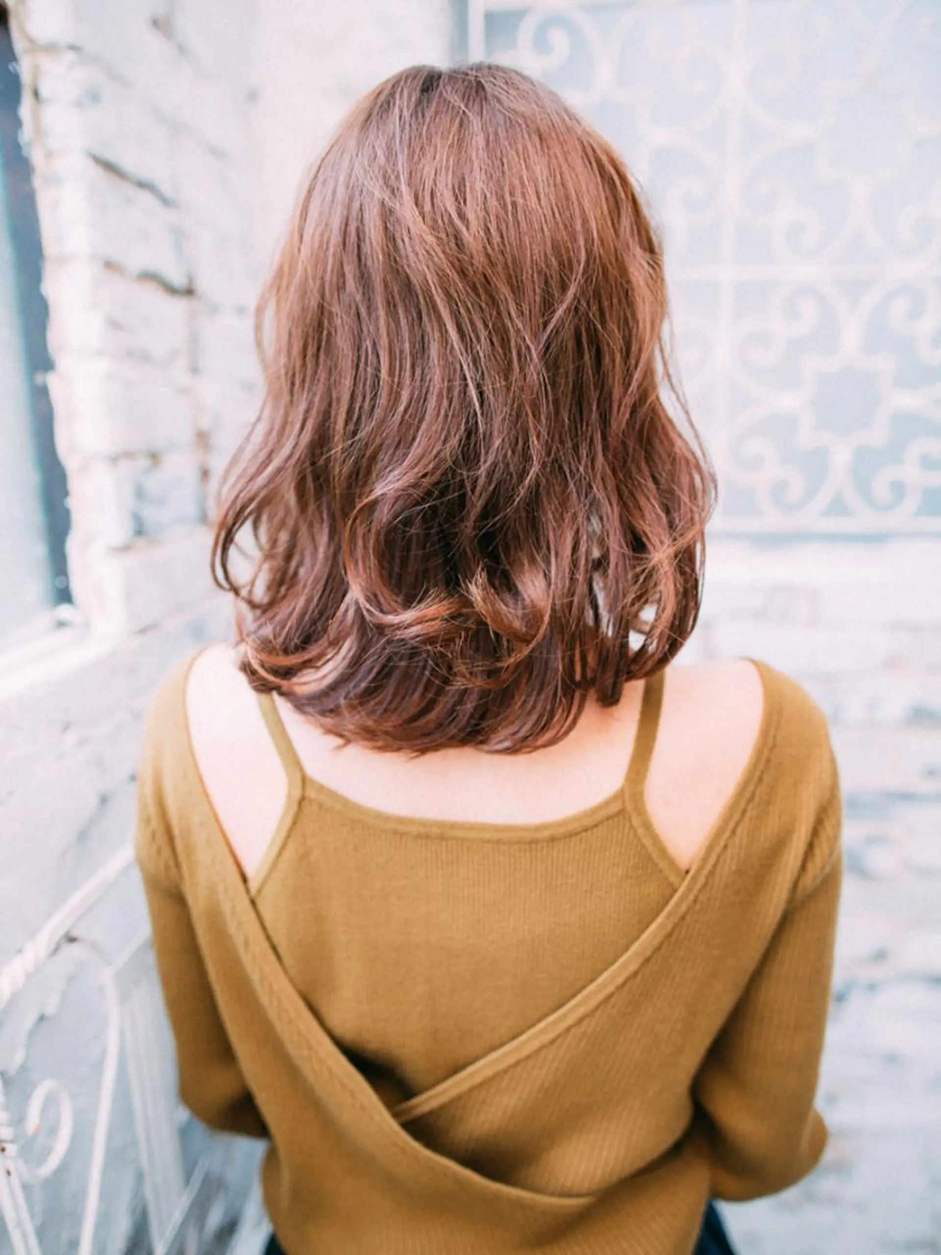 ミディアム カラー ヘアアレンジ ブラウンカラー ココアブラウン ヘアカラー 北九州美容室 🕊️わかな✂︎のヘアスタイル