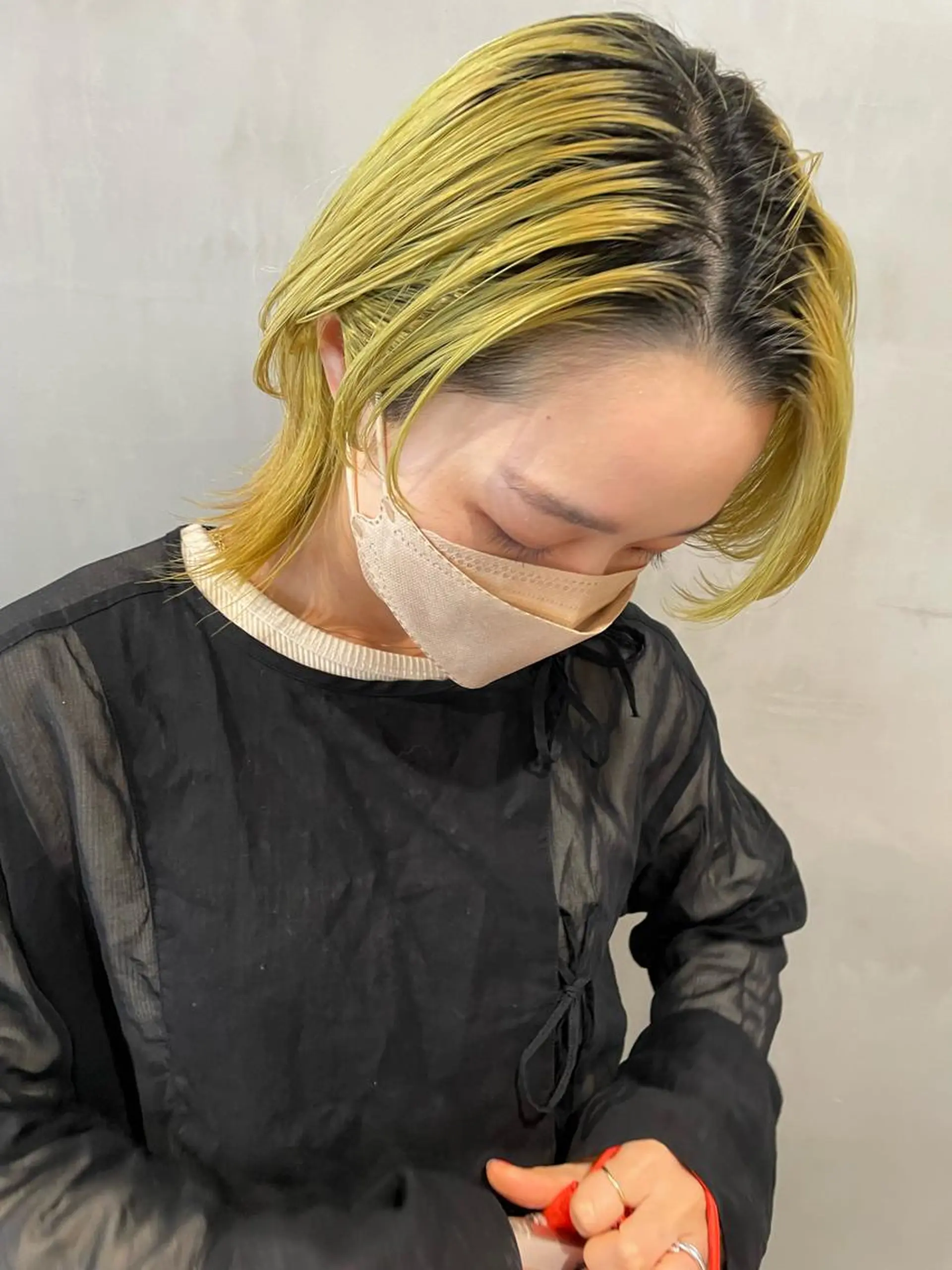 ミディアム カラー カット ヘアカラー トリートメント 優作 〜圧倒的信頼〜のヘアスタイル