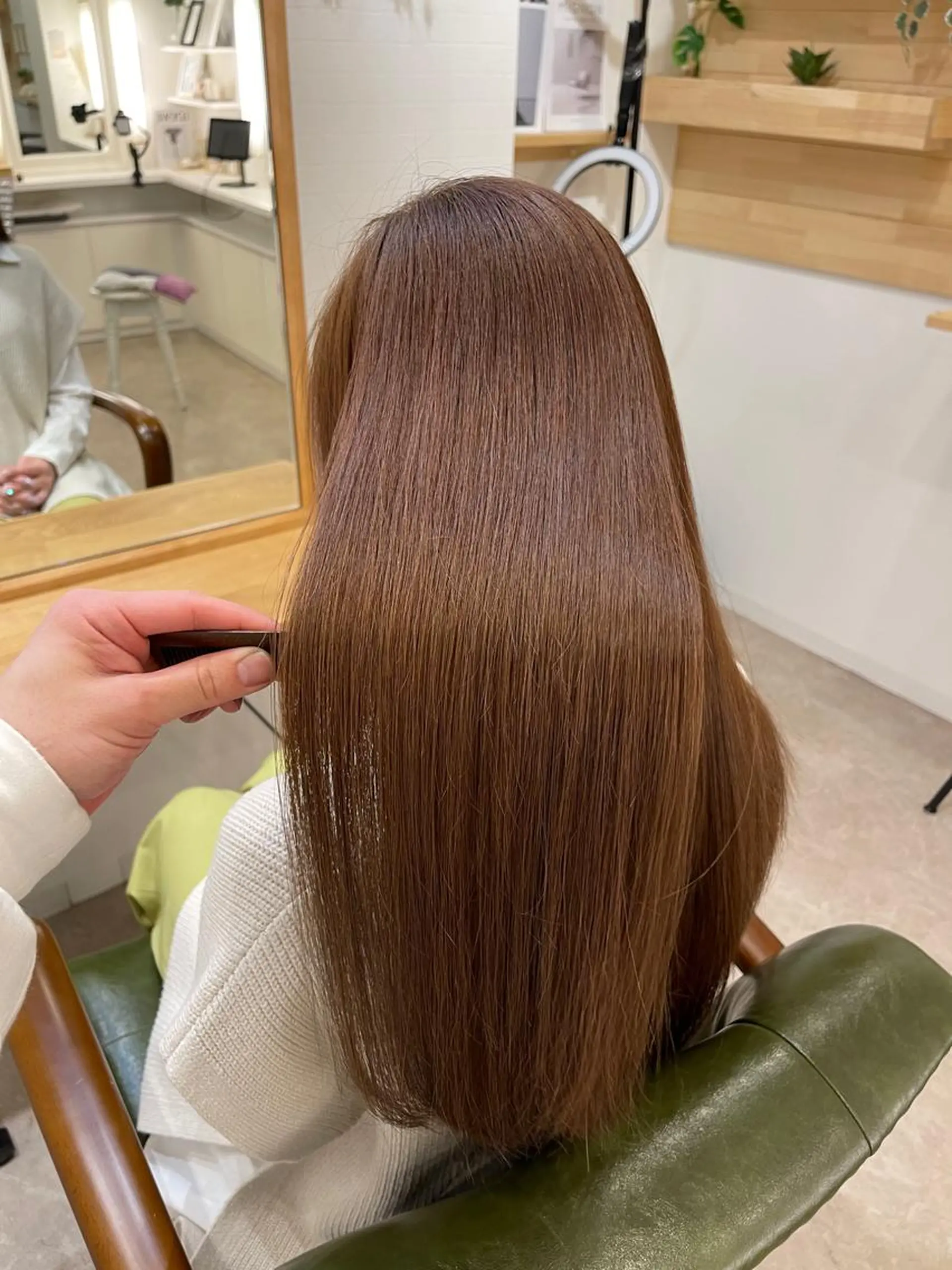 ロング カラー 髪質改善 CARE SHINSAIBASHI所属・縮毛・酸性ストレート 特化のヘアスタイル