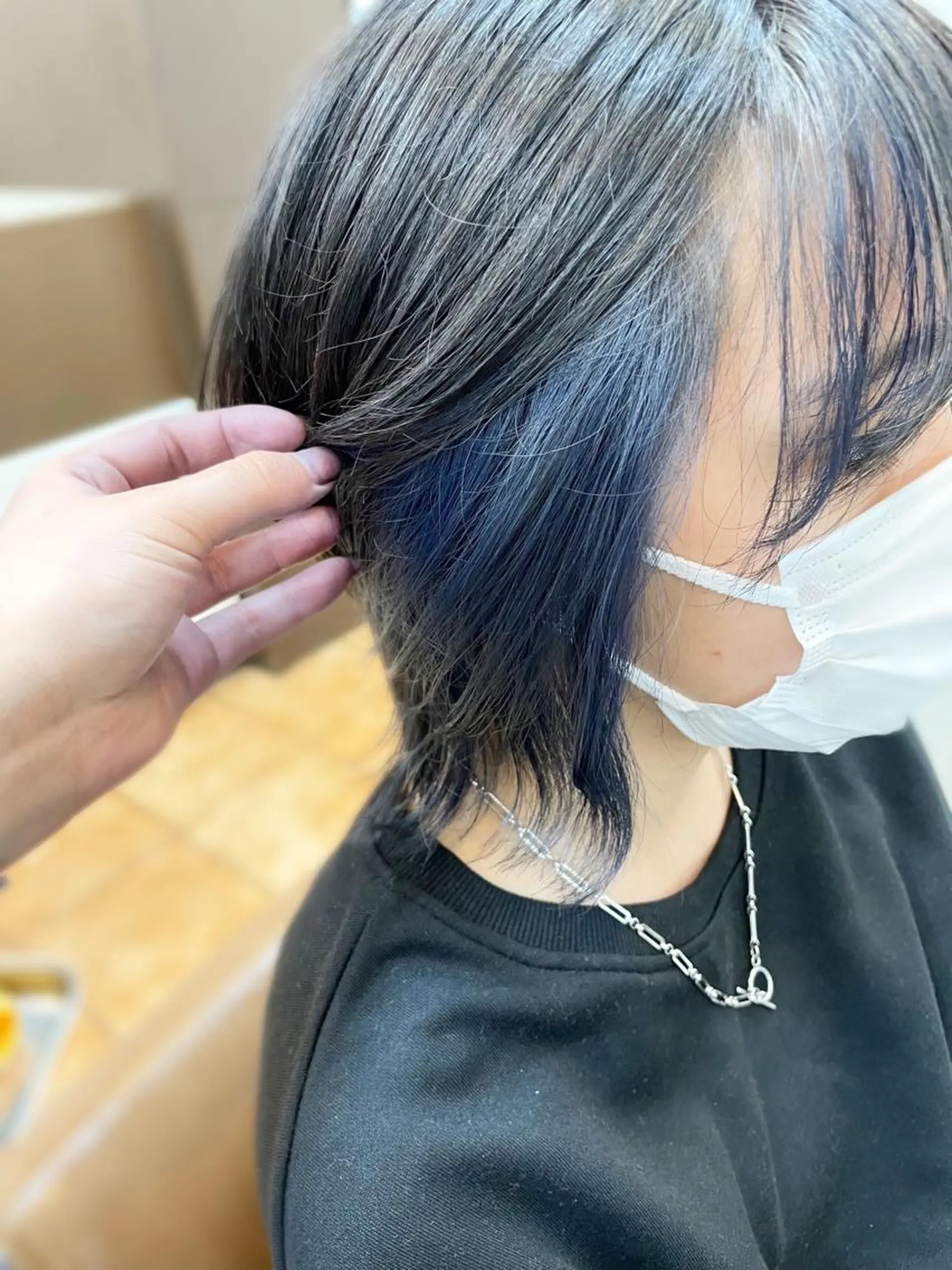 ショート カラー インナーカラー SOYON なんば店所属・水島 真彩のヘアスタイル