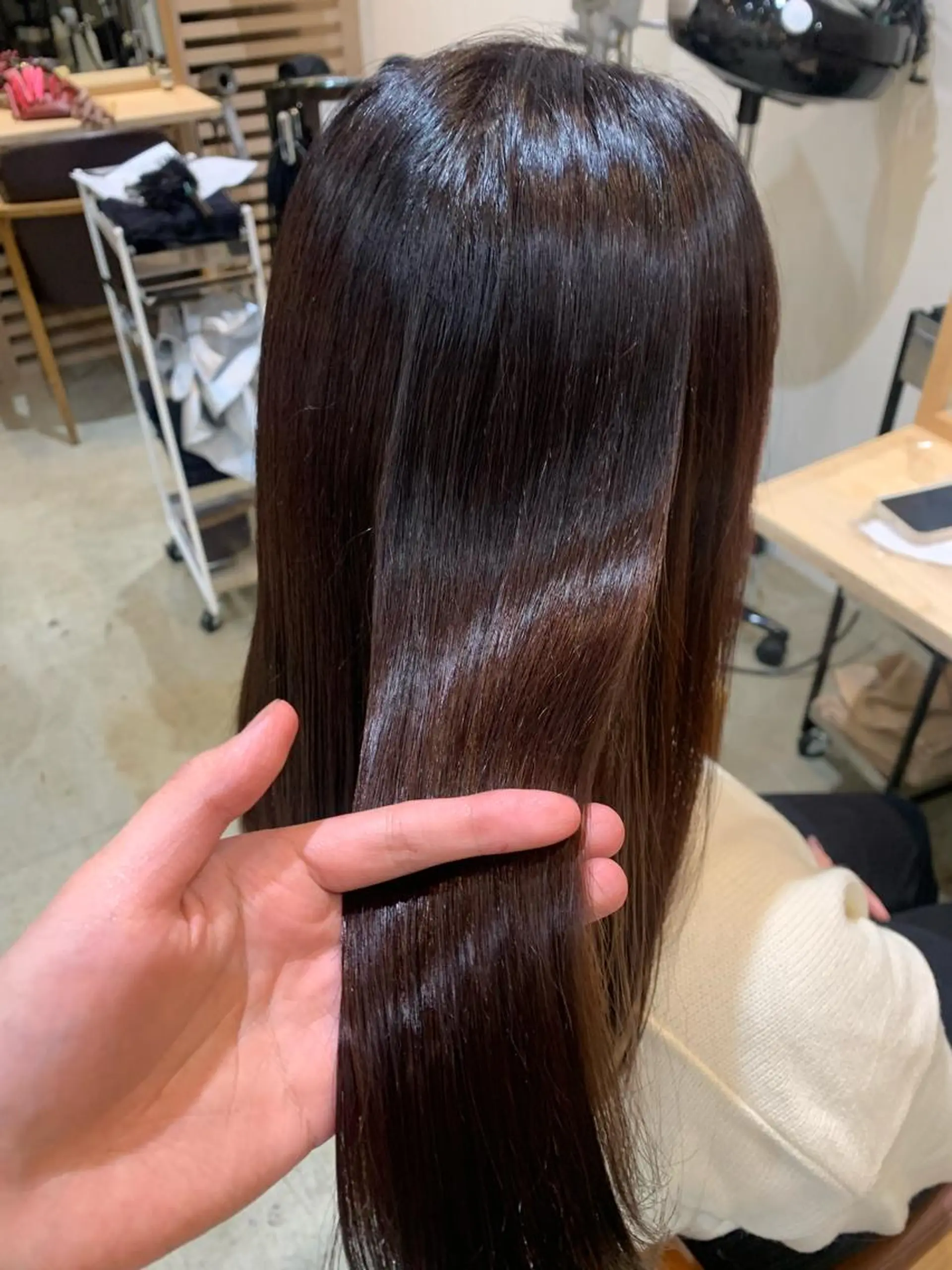 セミロング トリートメント ボブ/レイヤー/ニュ アンスパーマ/小夏のヘアスタイル