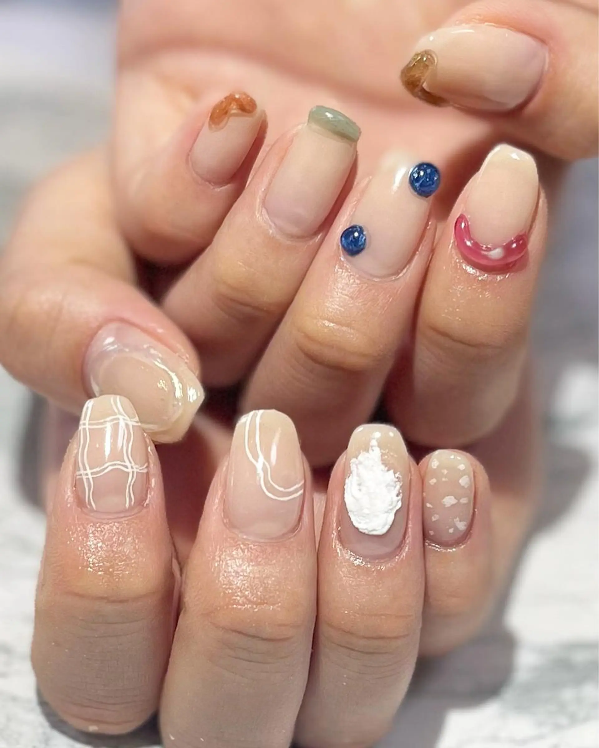 ネイル フットネイル ニュアンスネイル シンプルネイル 春ネイル 夏ネイル ネイル フフラ所属・nail fufla ♡yamane♡のネイルデザイン