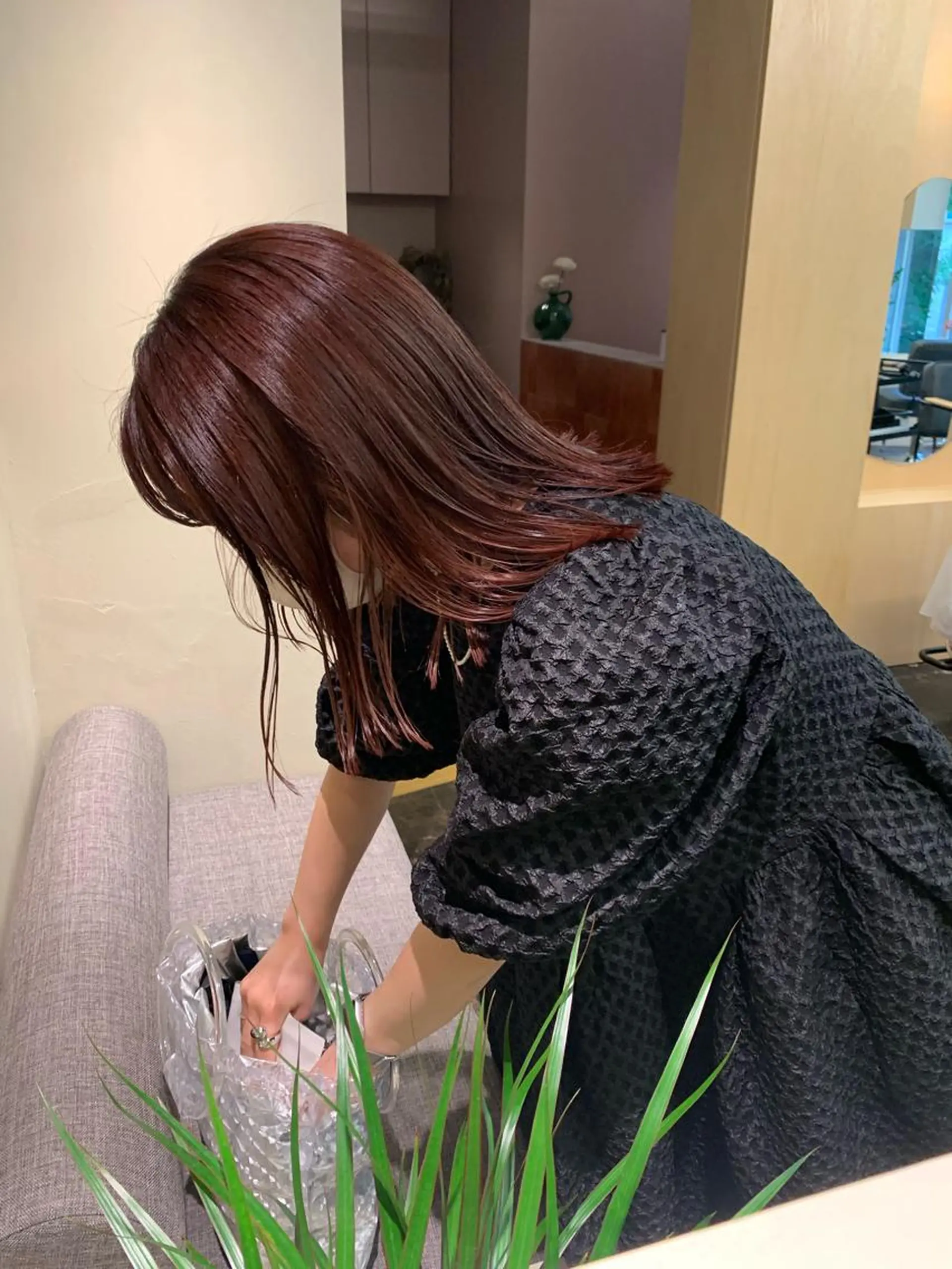 ミディアム yupi🐈⬛ レイヤー/パーマのヘアスタイル