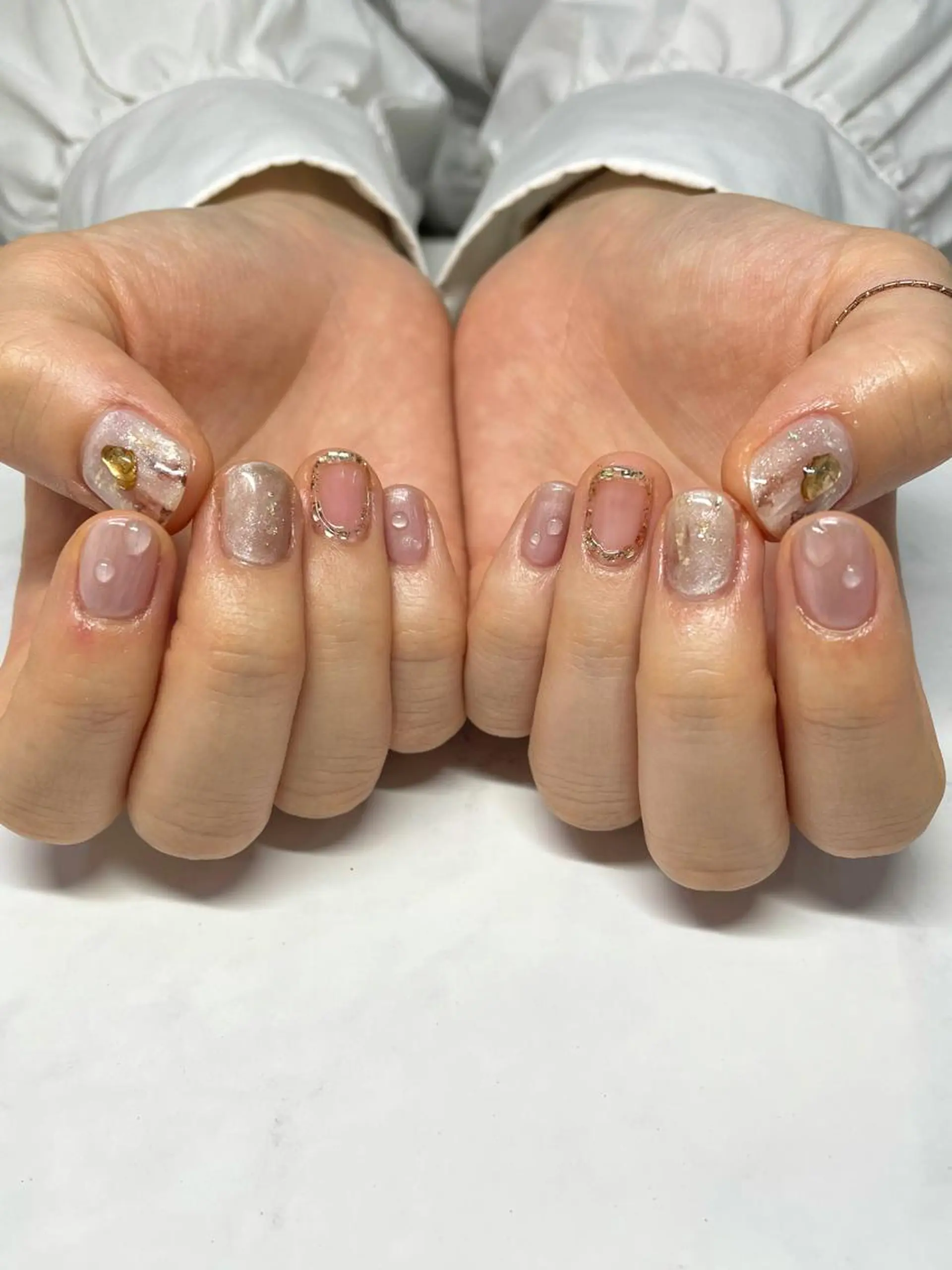 ネイル ニュアンスネイル ピンク Nagashima sanaのネイルデザイン