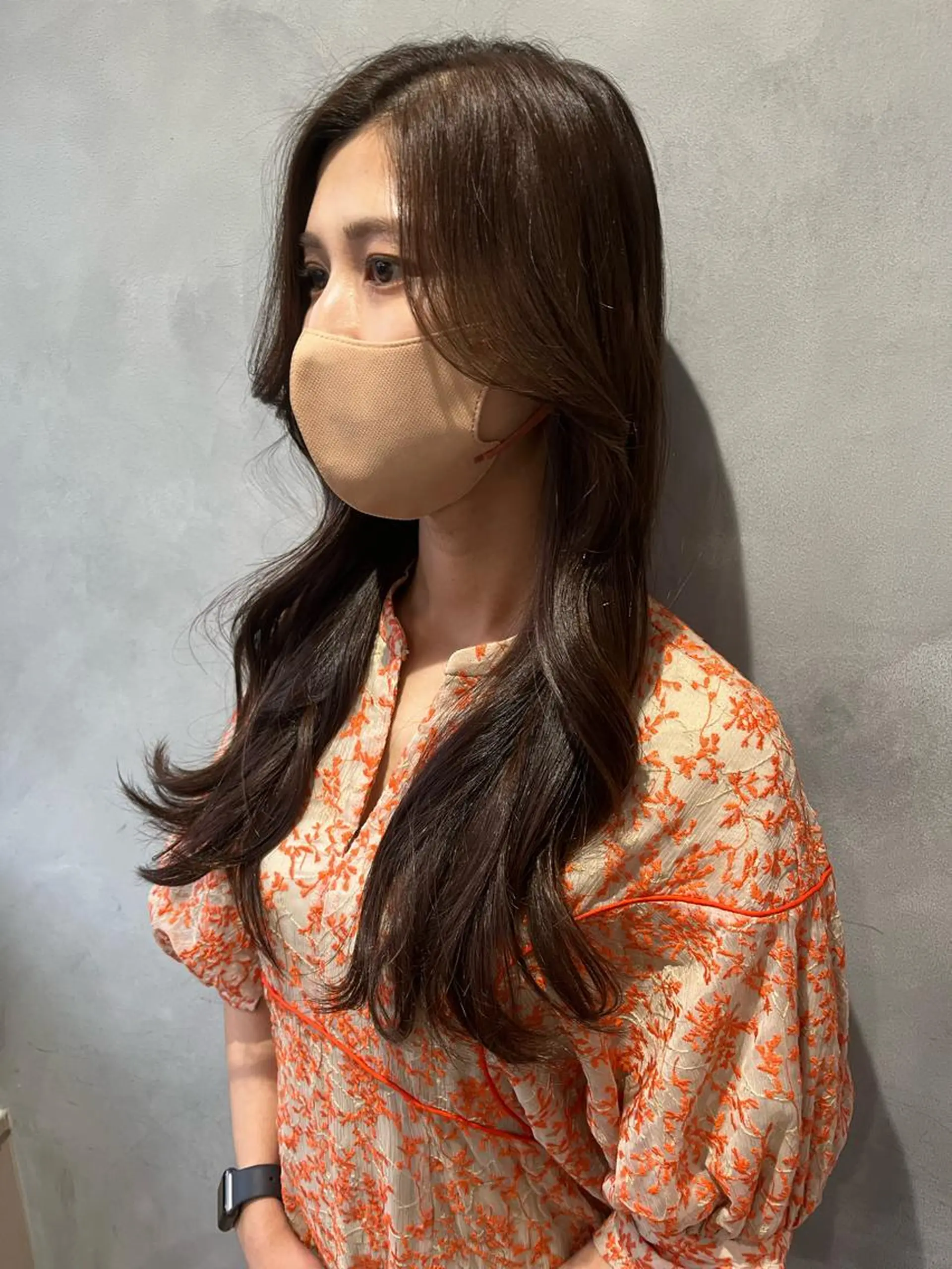 ロング 奥田 蓮のヘアスタイル