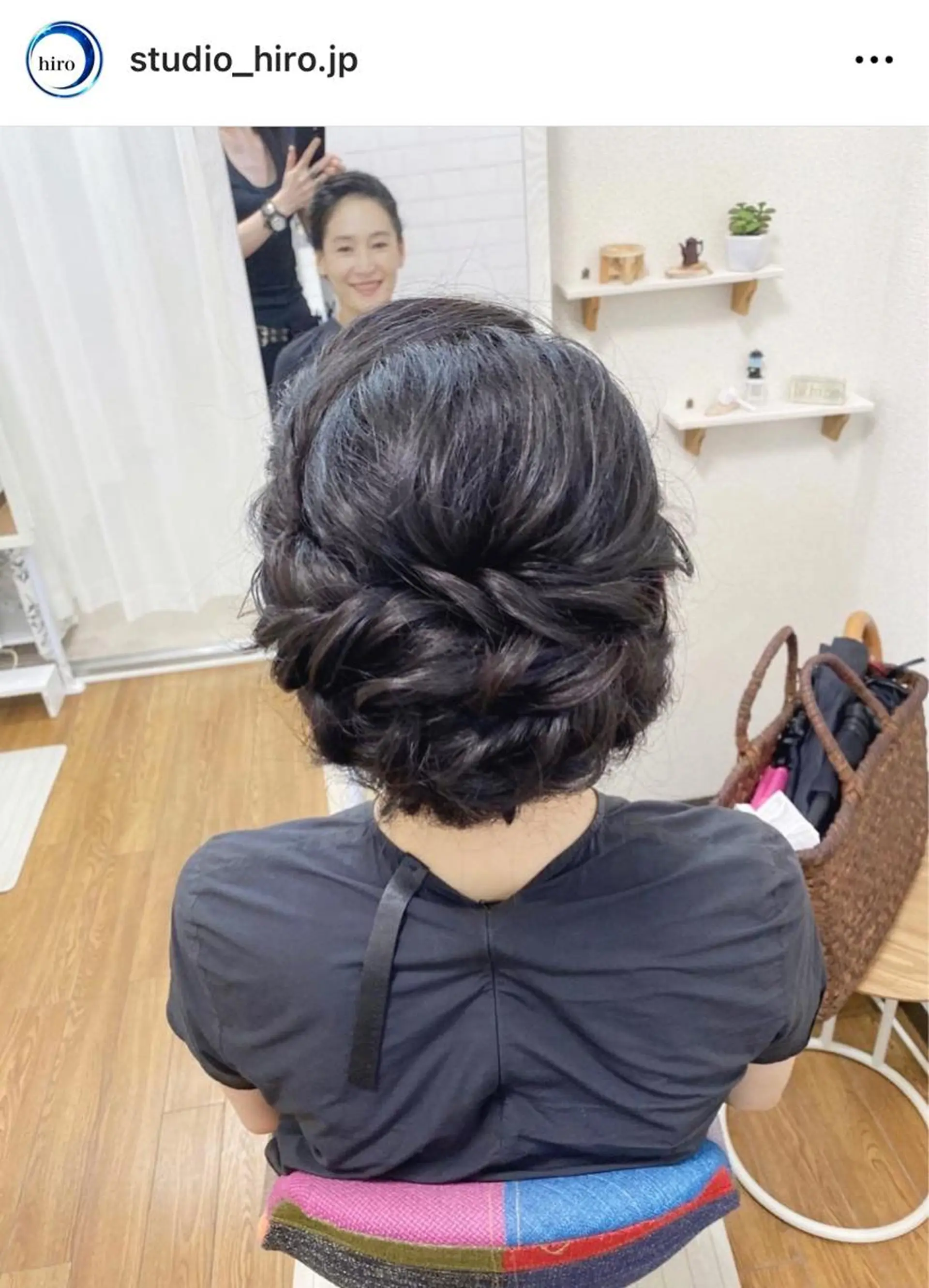 セミロング 京都.祇園セットサロン:スタジオ ヒロ【Studio hiro】所属・ヒロ(hiro) •スタジオヒロのヘアスタイル