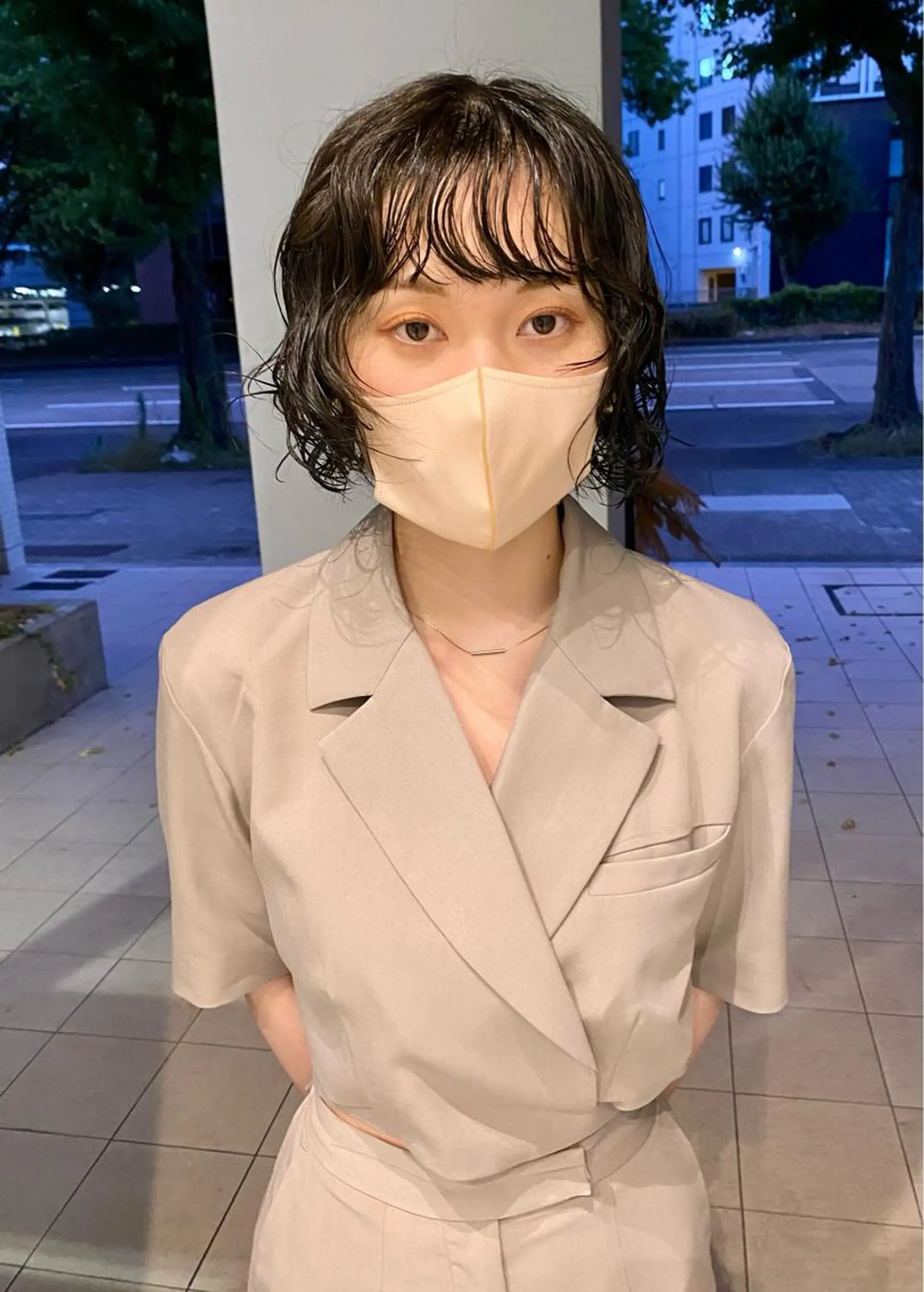 ショート パーマ カット パーマ DEAN所属・KEIGO/パーマ ハイトーン/DEANのヘアスタイル