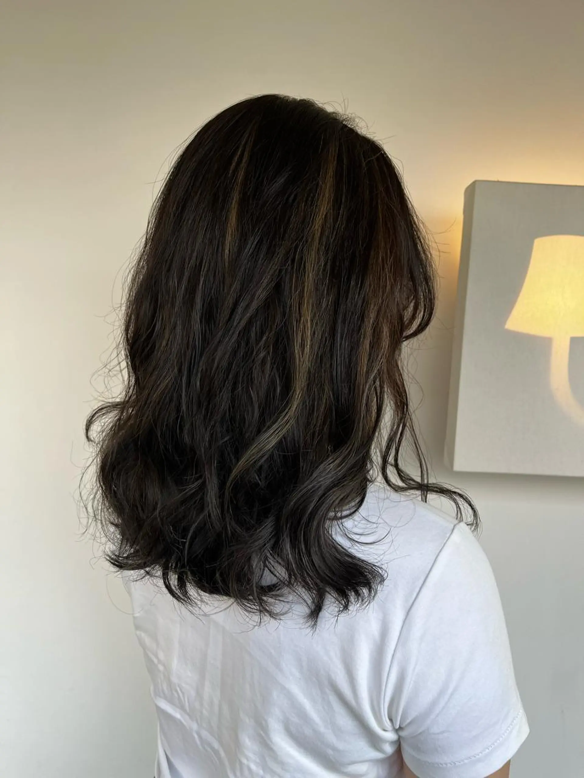 ミディアム ハイライト sharon所属・おせ ちさとのヘアスタイル