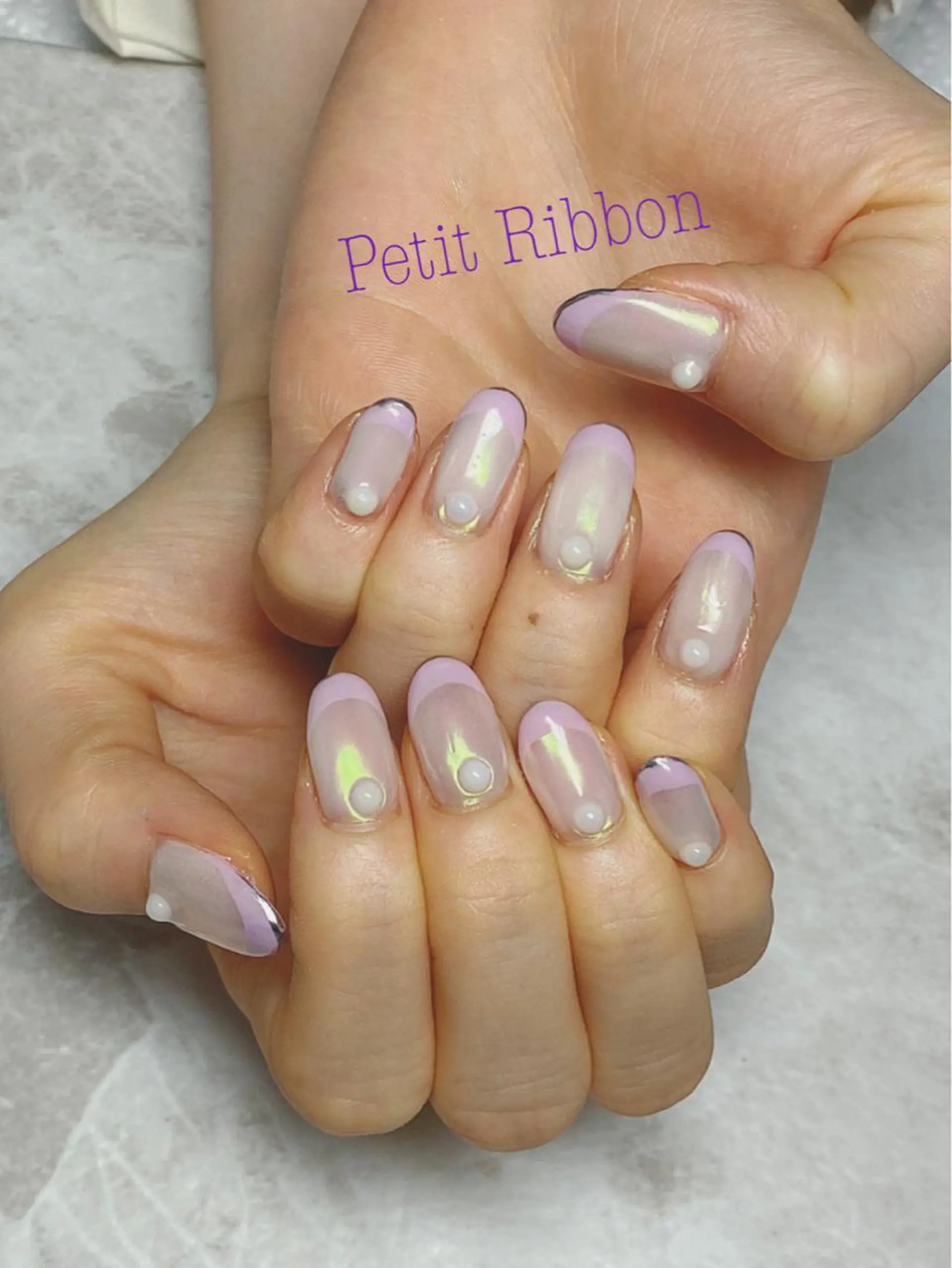 ネイル ネイルPetit Ribbonのネイルデザイン