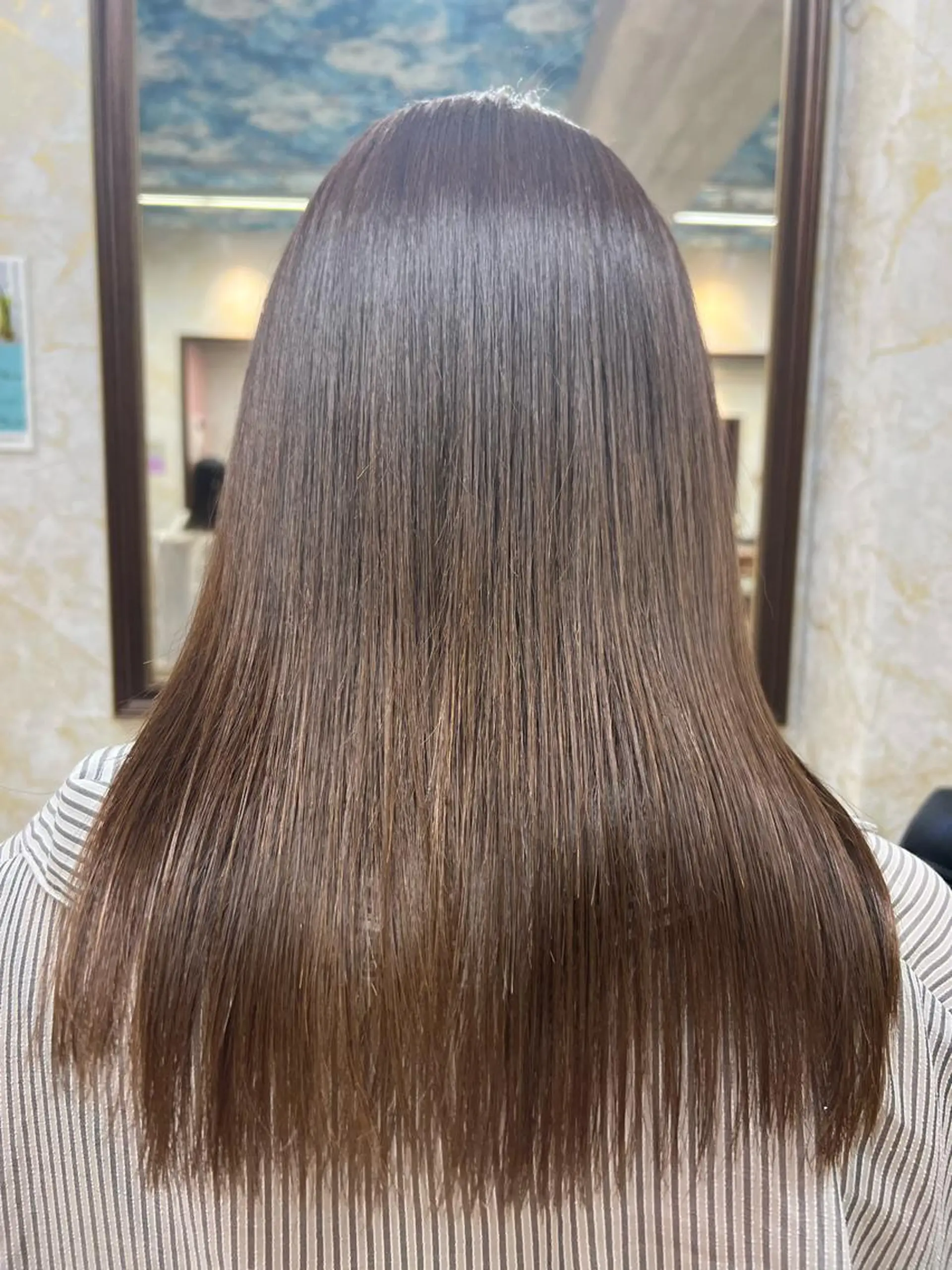 セミロング 縮毛矯正 トリートメント 髪質改善特化💫 韓国ヘアAyumuのヘアスタイル