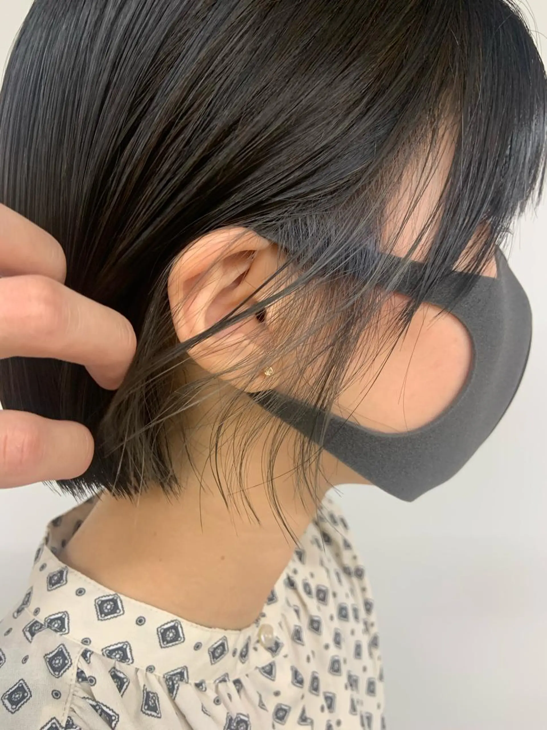 ショート カラー 黒髪 透明感カラー シルバー トレンドヘア◎ 店長　清原佑太のヘアスタイル