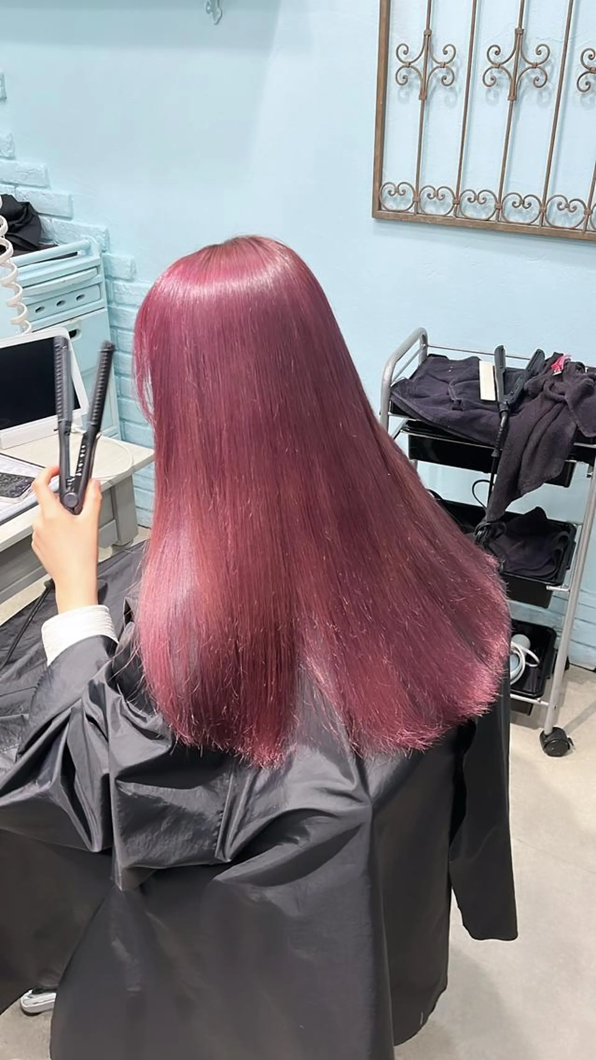 セミロング カラー ヘアカラー トリートメント ヘアセット 🩶【推しハイトーン 】yuzu🩶のヘアスタイル