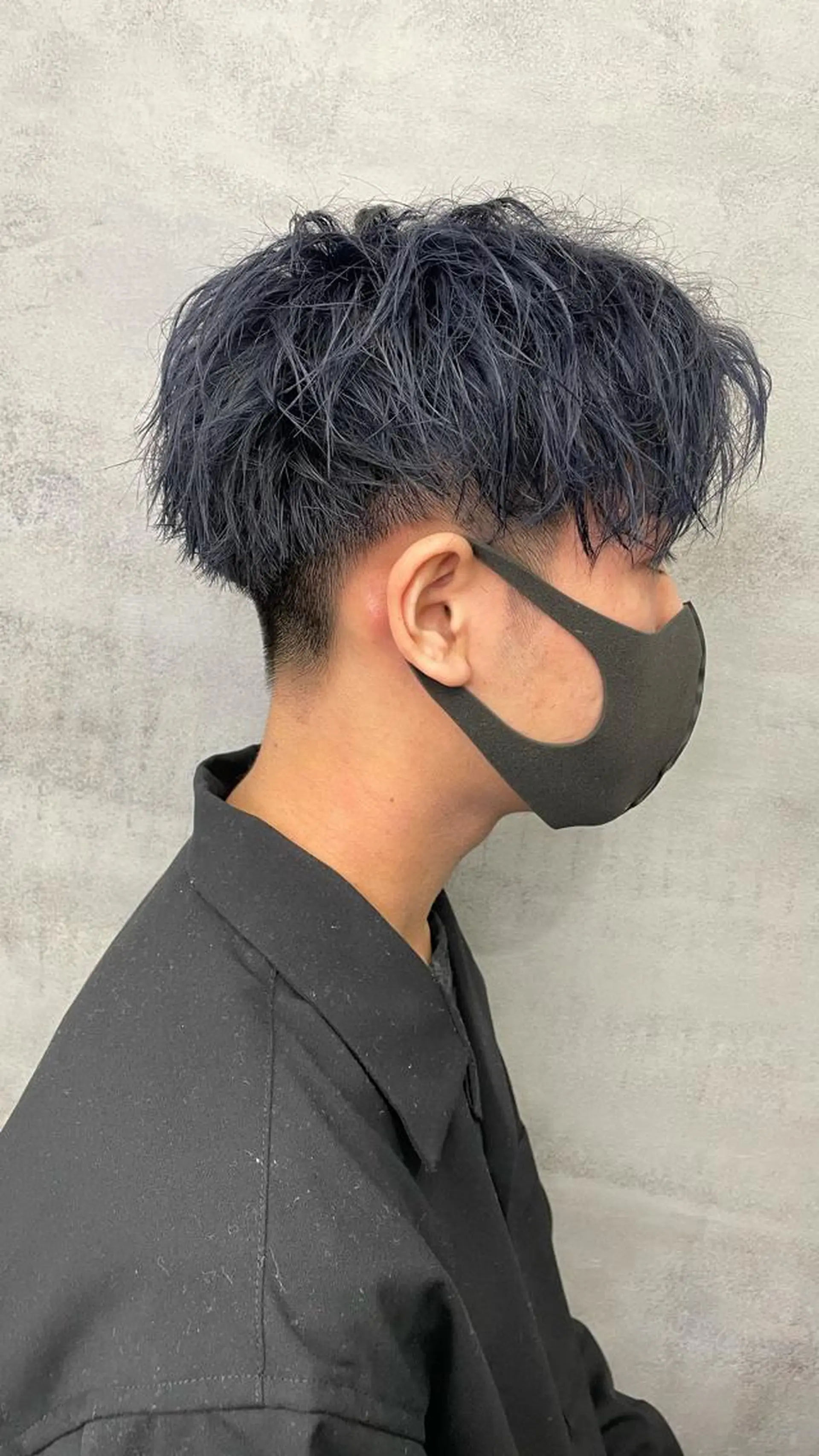 ショート カラー パーマ メンズ ［銀座］淡色 ラベンダー🫧大村のヘアスタイル