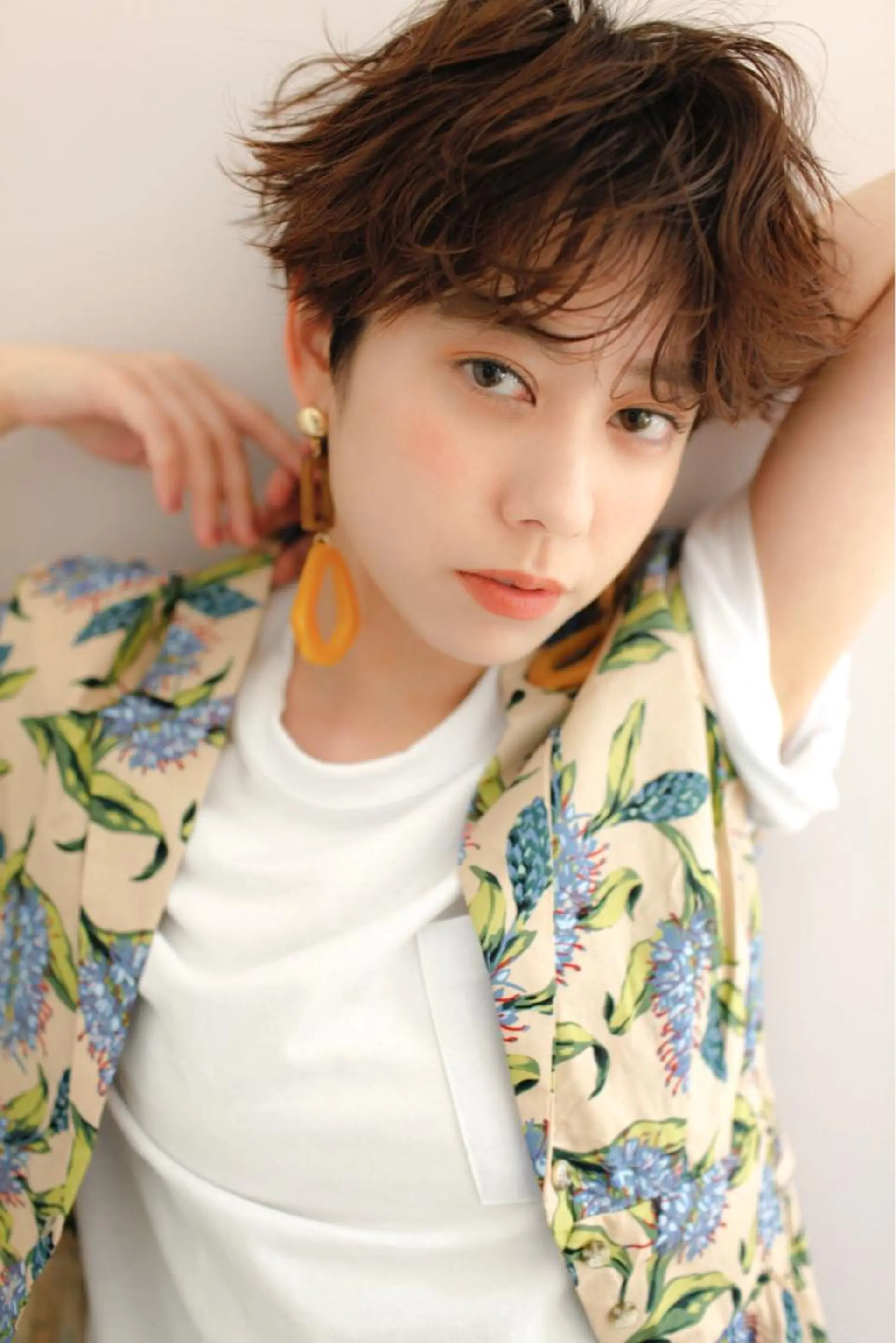 ショート カラー 🤎ベージュカラー 🐶メンズパーマのヘアスタイル