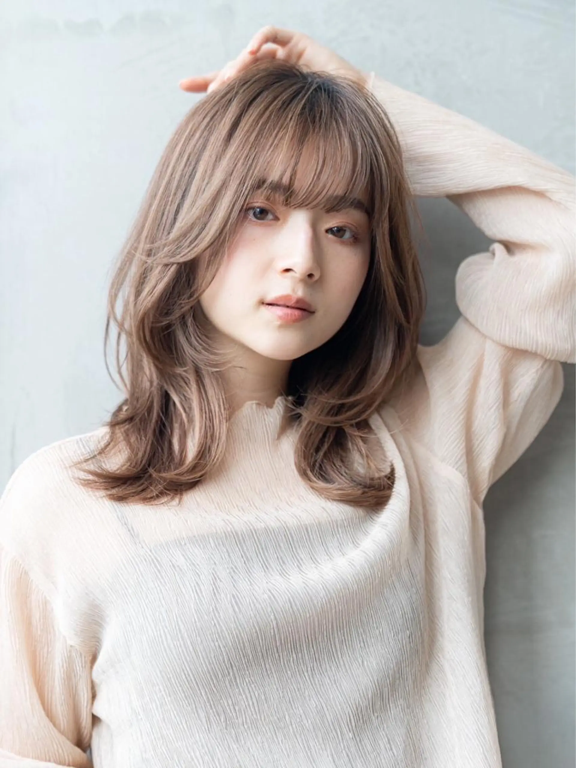 ミディアム カラー カット ヘアカラー トリートメント 🉐レイヤー/塩見 弘樹🉐渋谷のヘアスタイル