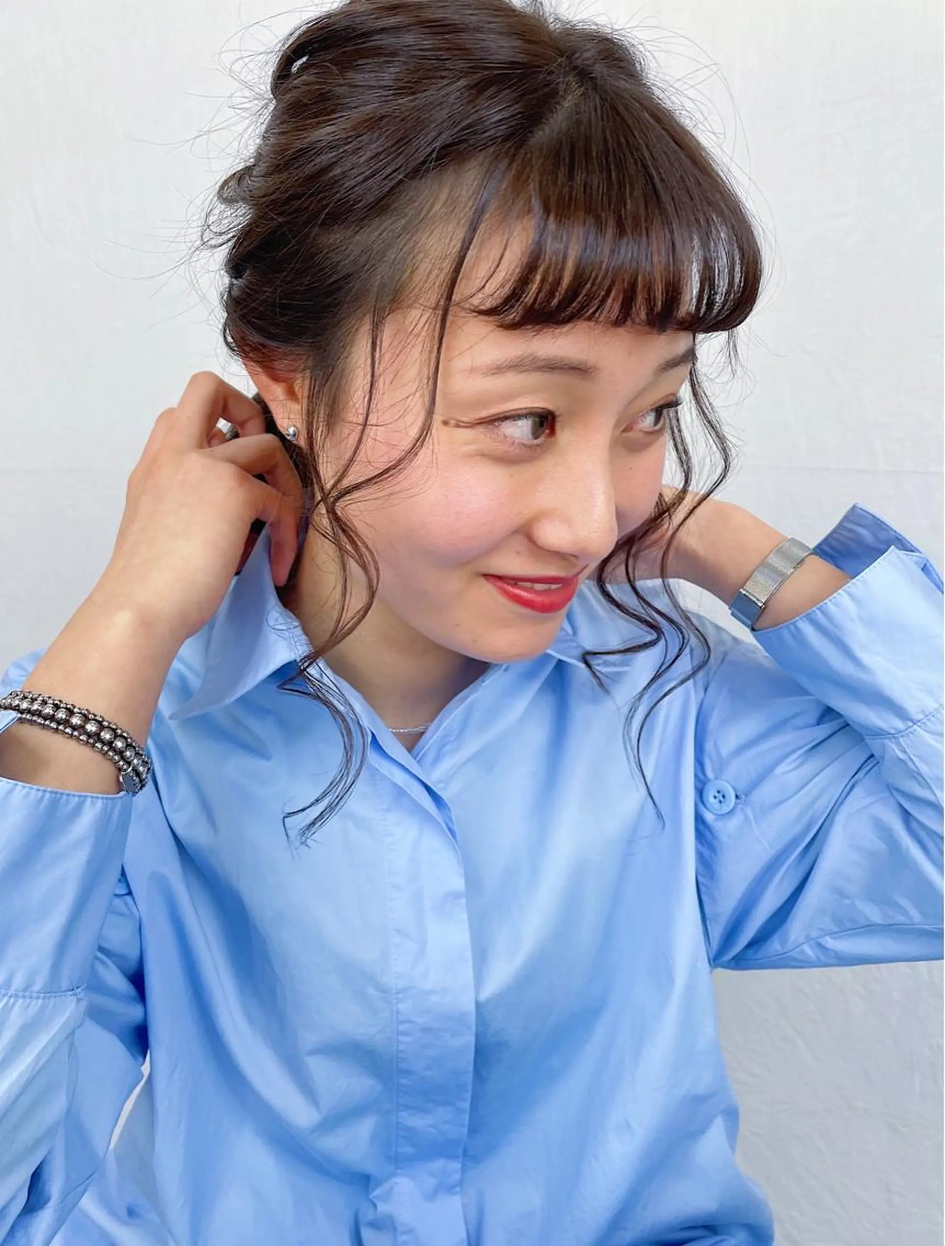 セミロング ヘアアレンジ Kouta/似合わせ /パーマ/カラーのヘアスタイル