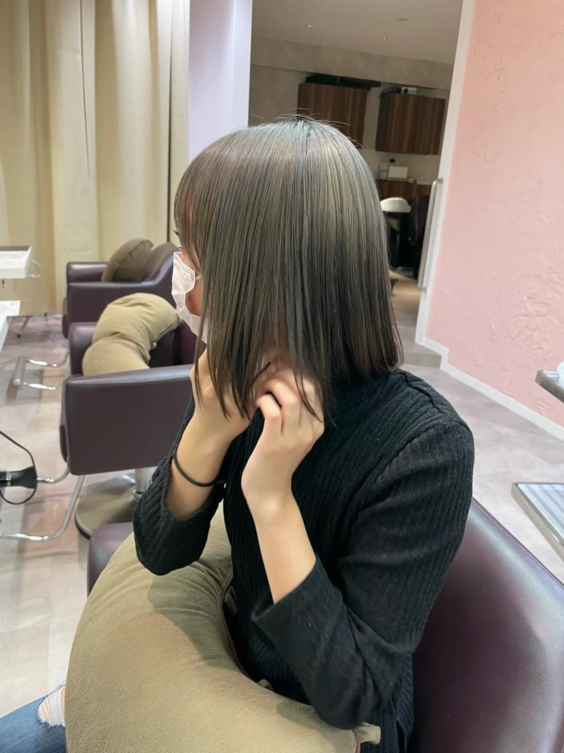 ミディアム カラー ヘアカラー トリートメント ショート/ボブ 🌟齋藤ほのかのヘアスタイル