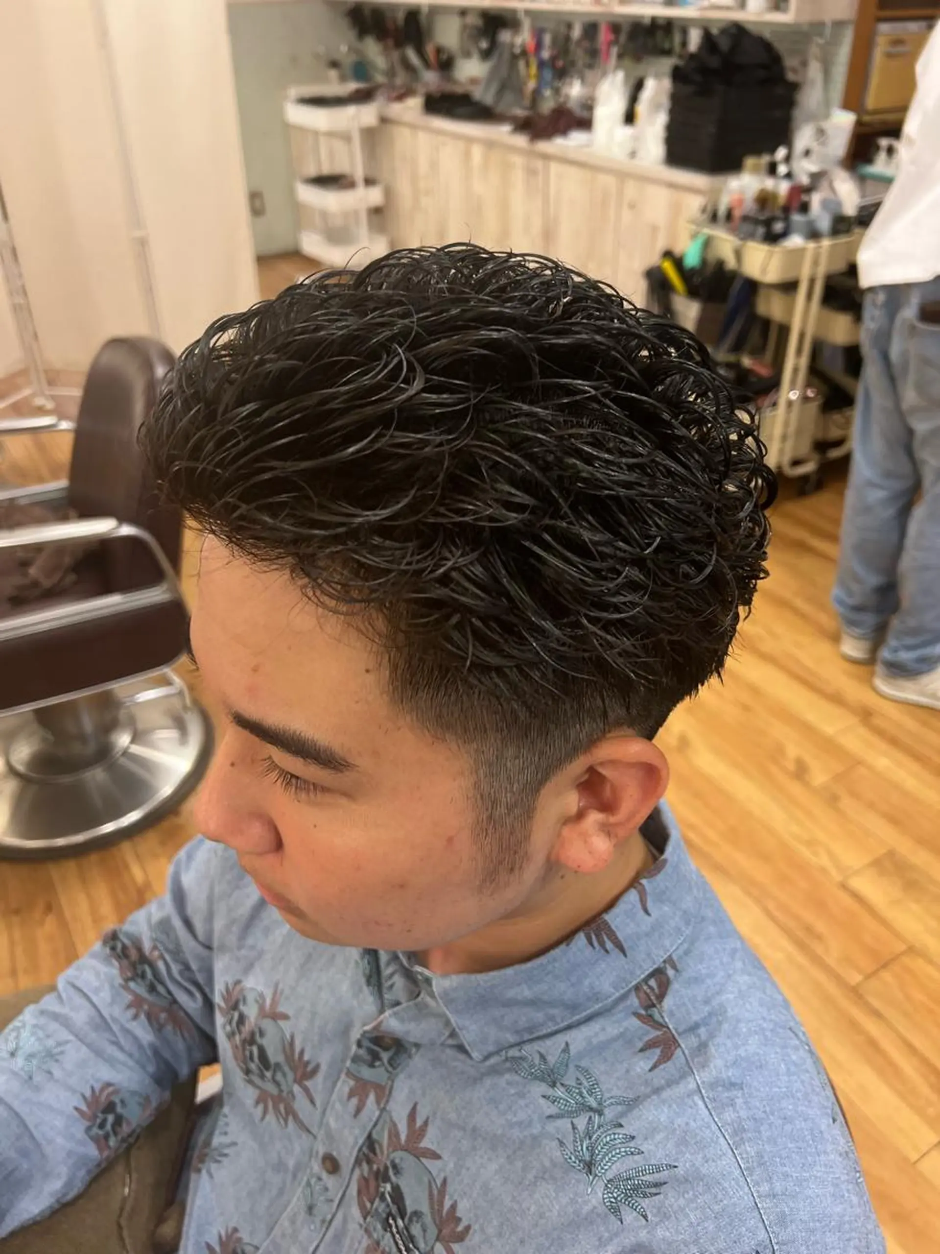 ショート パーマ メンズ カット パーマ 湘南のパーマ職人 🔥清水琉葵🔥のヘアスタイル