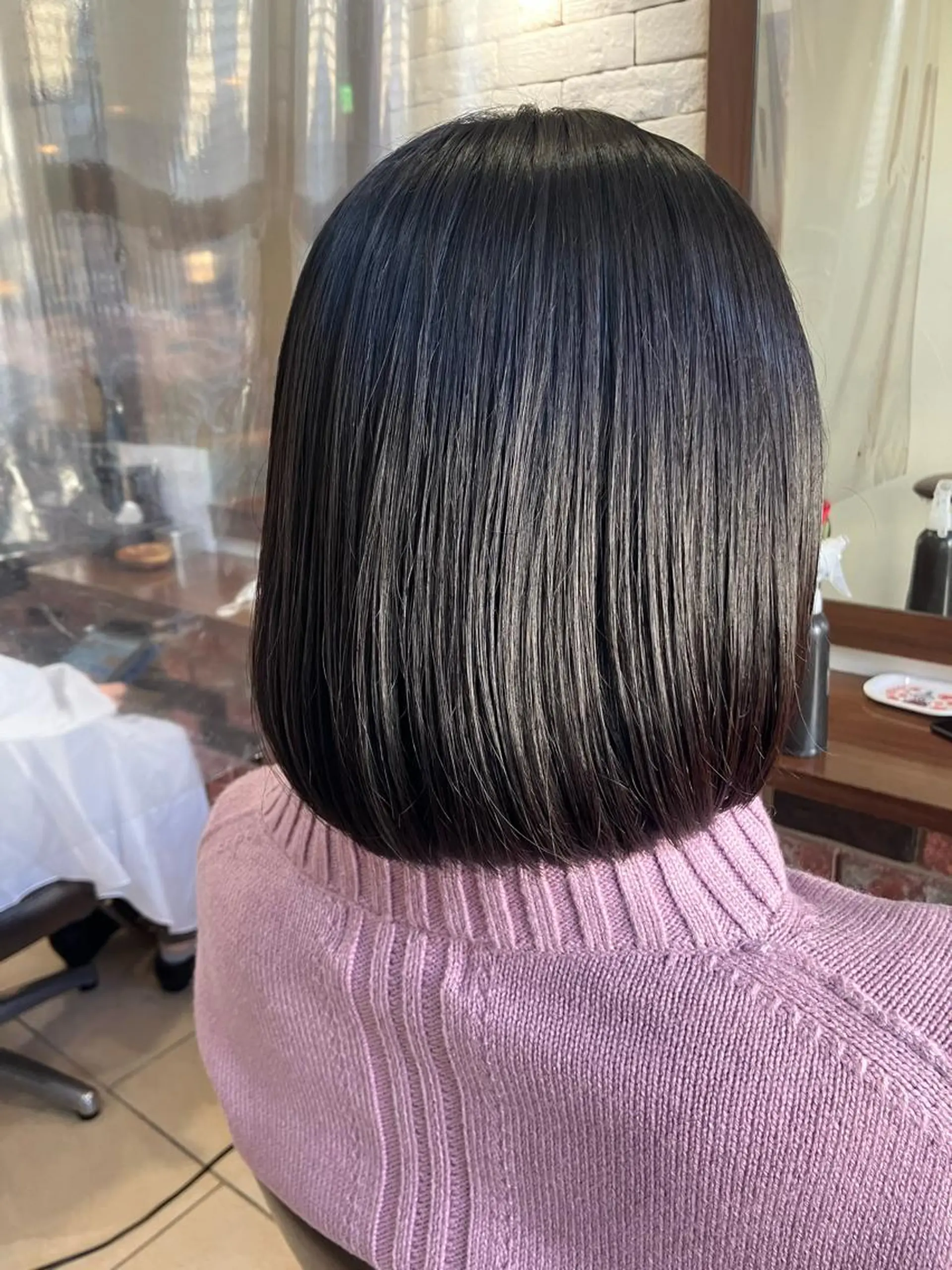 ミディアム カット 縮毛矯正 トリートメント LIME HAIR DESIGN所属・髪質改善 LIME 長野駅のヘアスタイル