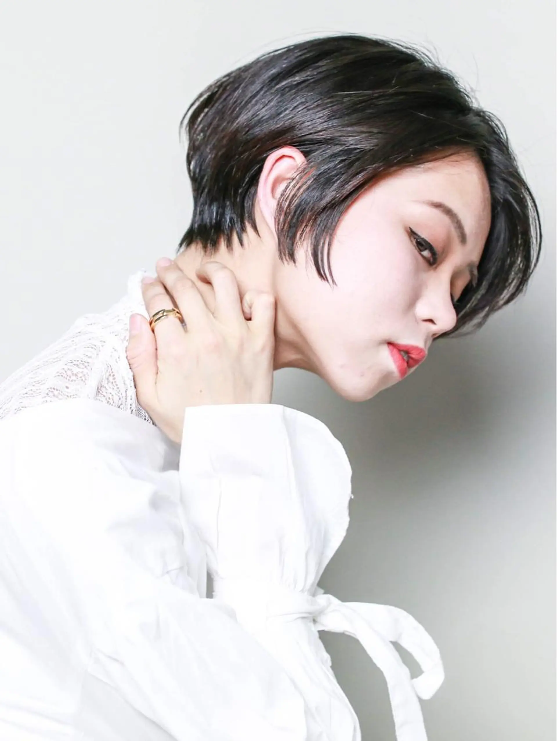 ショート 横井伴典 矢場町 メンズパーマ/カットのヘアスタイル