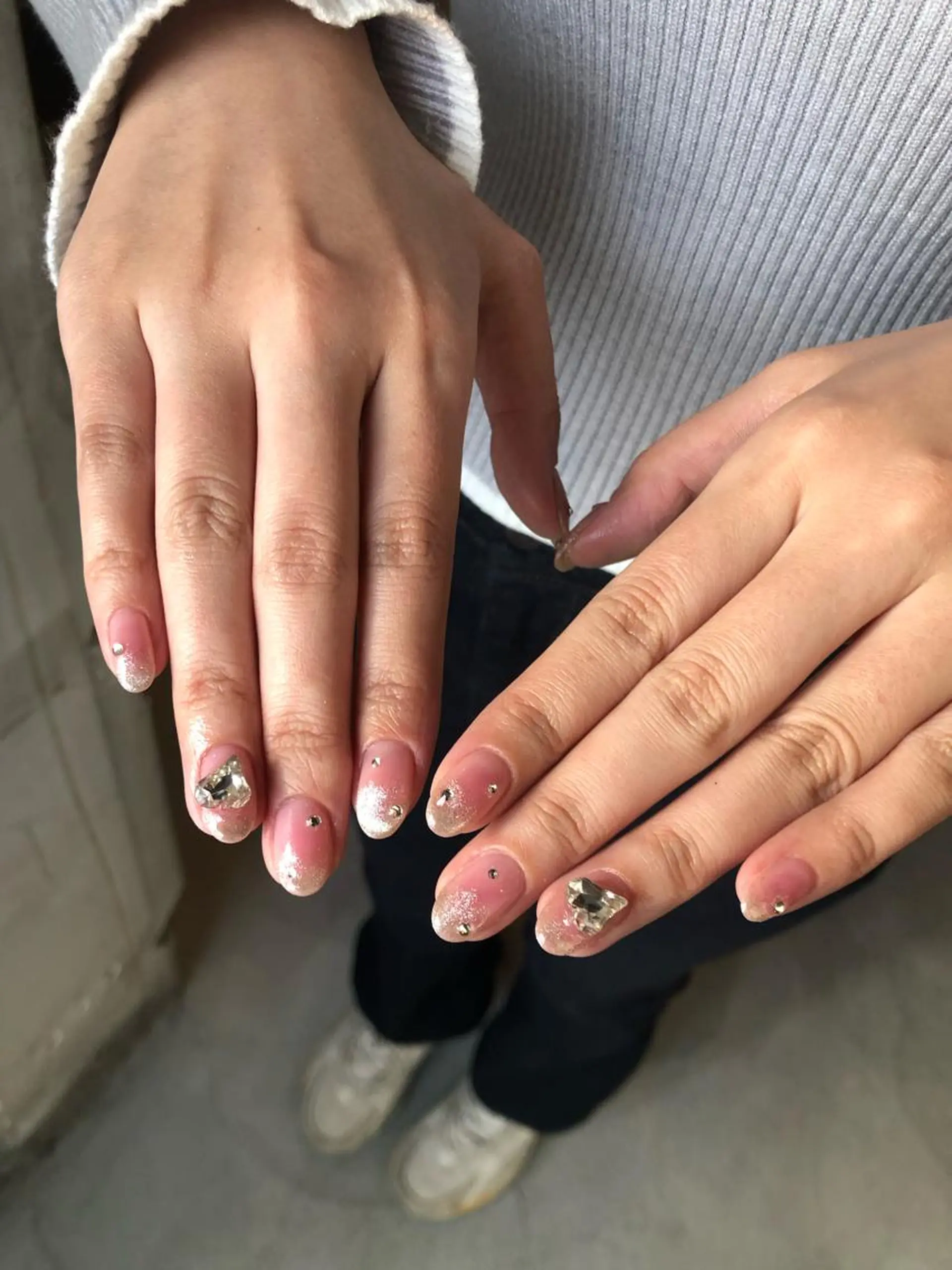 ネイル チークネイル フレンチネイル マグネットネイル マグネットフレンチ muhl by DILL所属・. wakanaのネイルデザイン