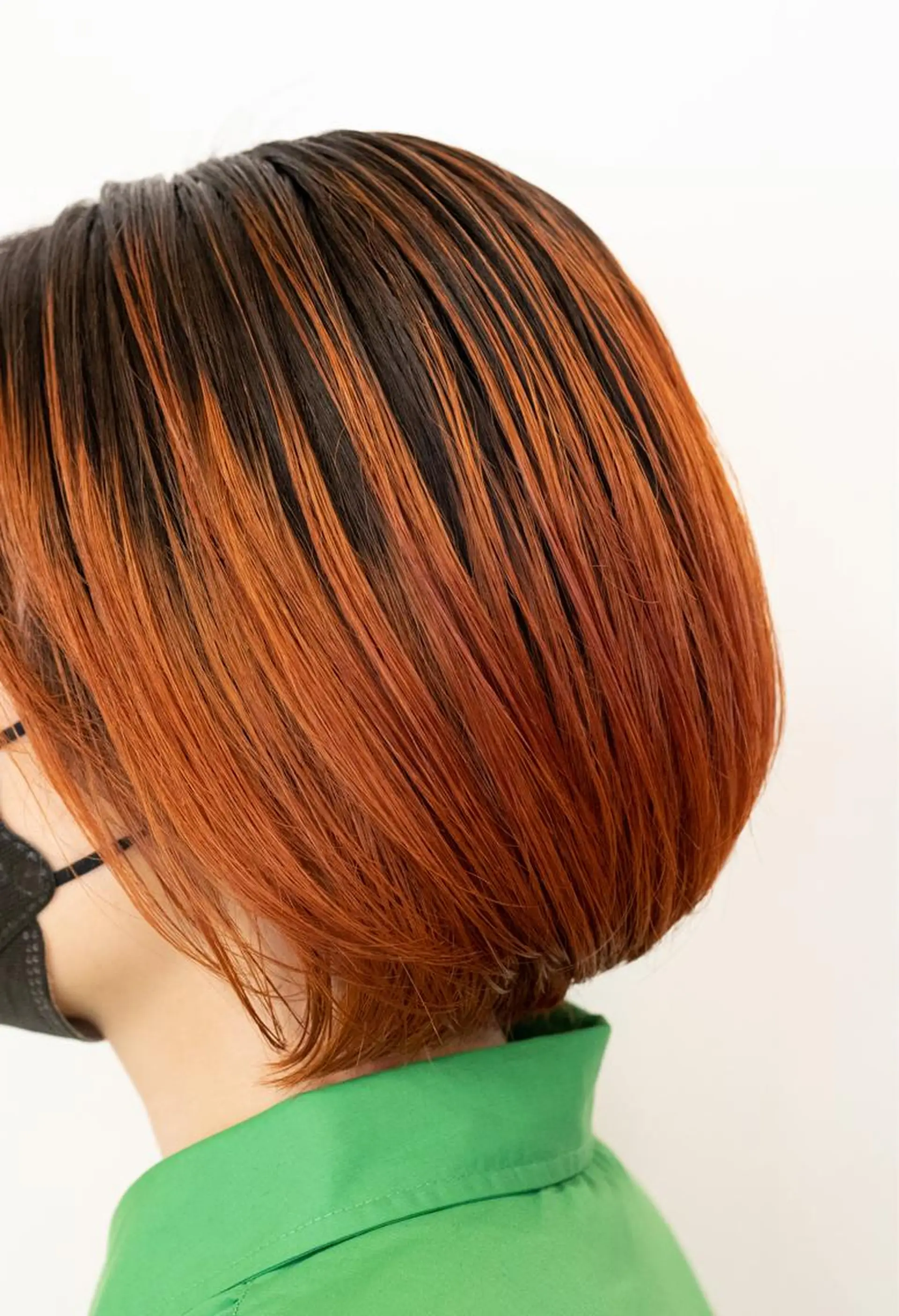 ショート カラー バレイヤージュ ボブ レイヤーカット salon m ni サロンマーニ所属・久保田 一のヘアスタイル