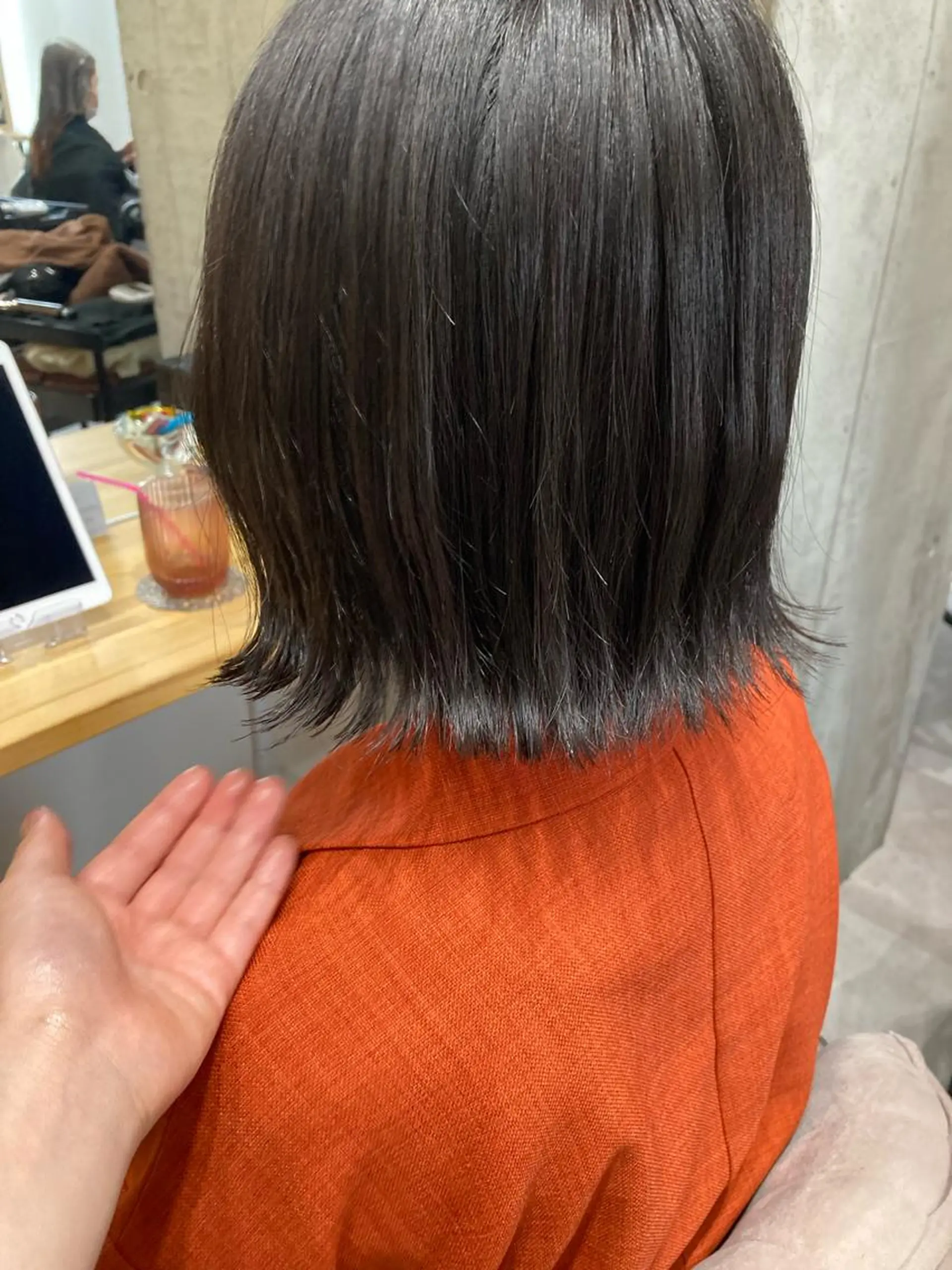 ショート カット トリートメント ✨色持ちの良い艶 カラー✨蟹江真世のヘアスタイル