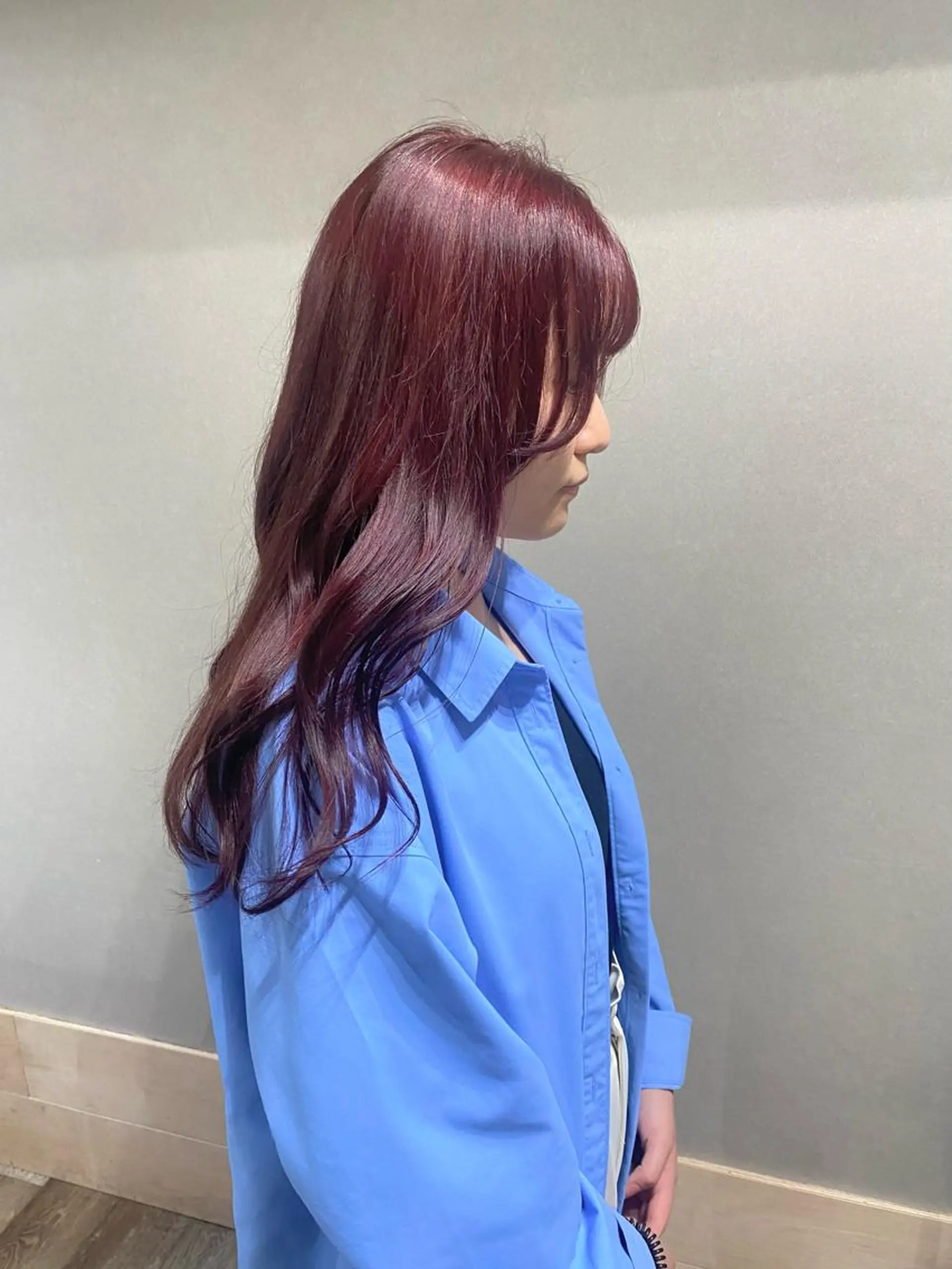 ロング カラー カット ヘアカラー トリートメント otoha✳︎ くすみカラーのヘアスタイル