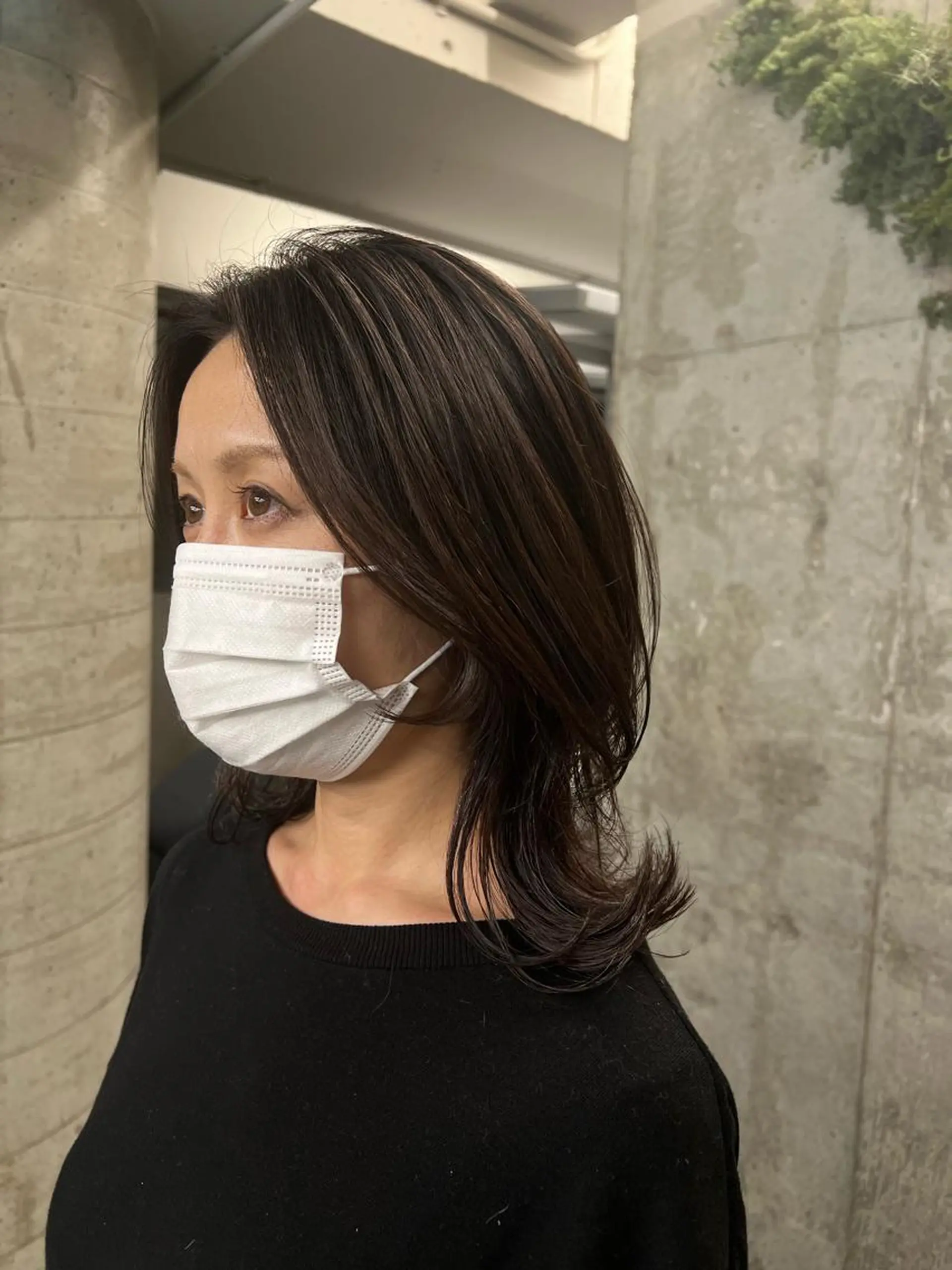 ミディアム 似合わせカット 小林愛奈のヘアスタイル