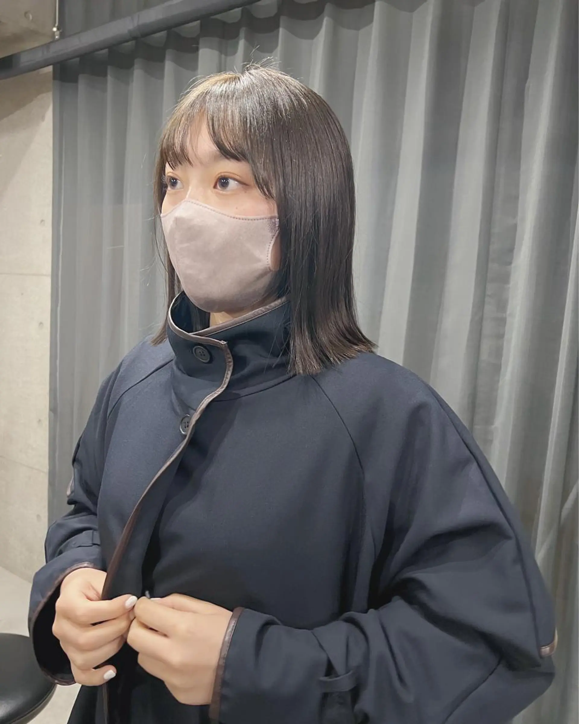 ショート カラー ボブパーマコテ巻き風 パーマNo1深江秀平のヘアスタイル