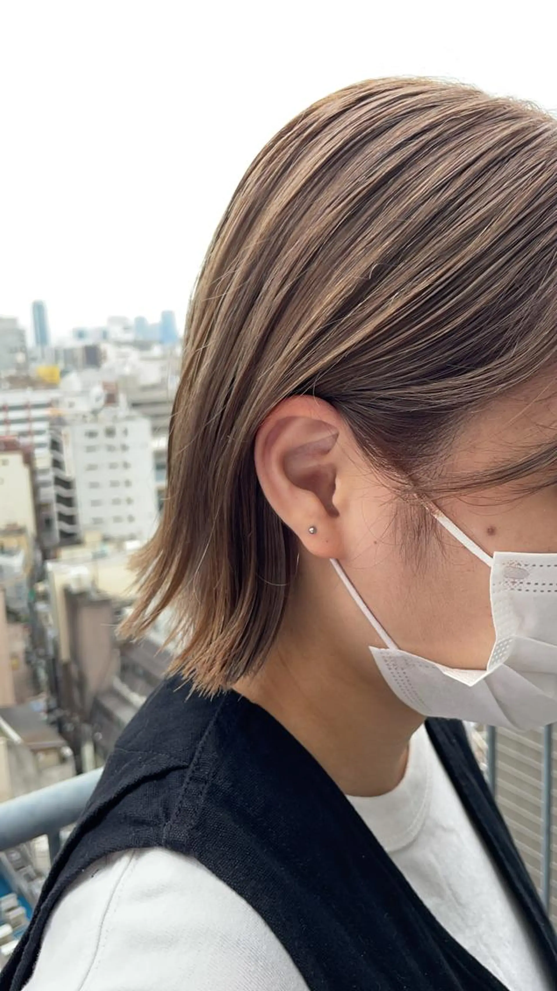 ミディアム カラー ヘアアレンジ ボブ美容師 /馬場 翼のヘアスタイル