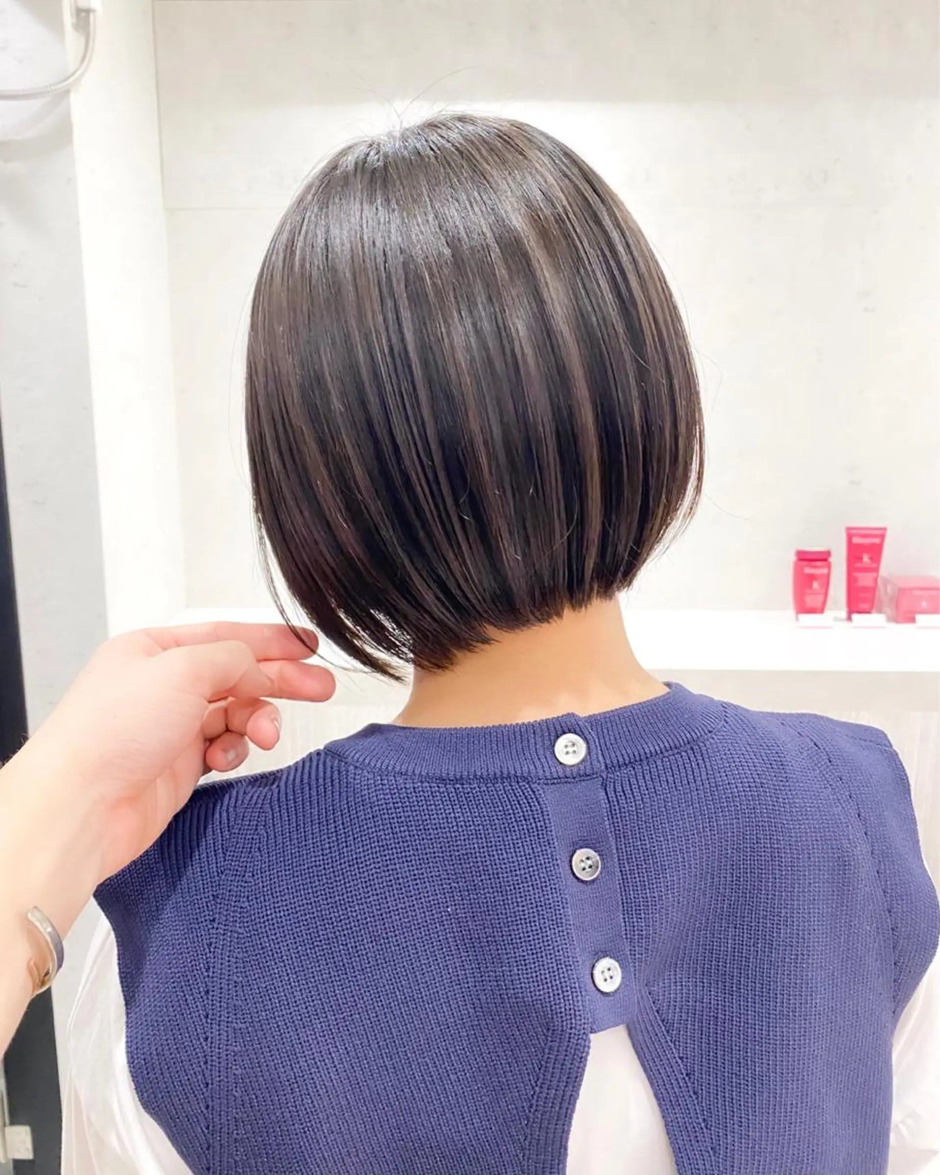 ショート ボブ カットと縮毛矯正の匠 【こだま】のヘアスタイル