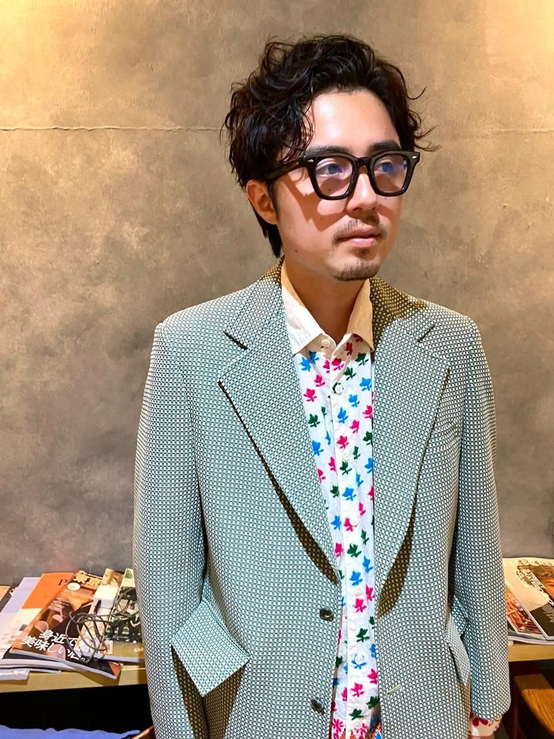 ミディアム パーマ カラー ショートボブ ミディアムパーマ アディクシーカラー ブリーチ ケアブリーチ CEINE＋ officialのヘアスタイル