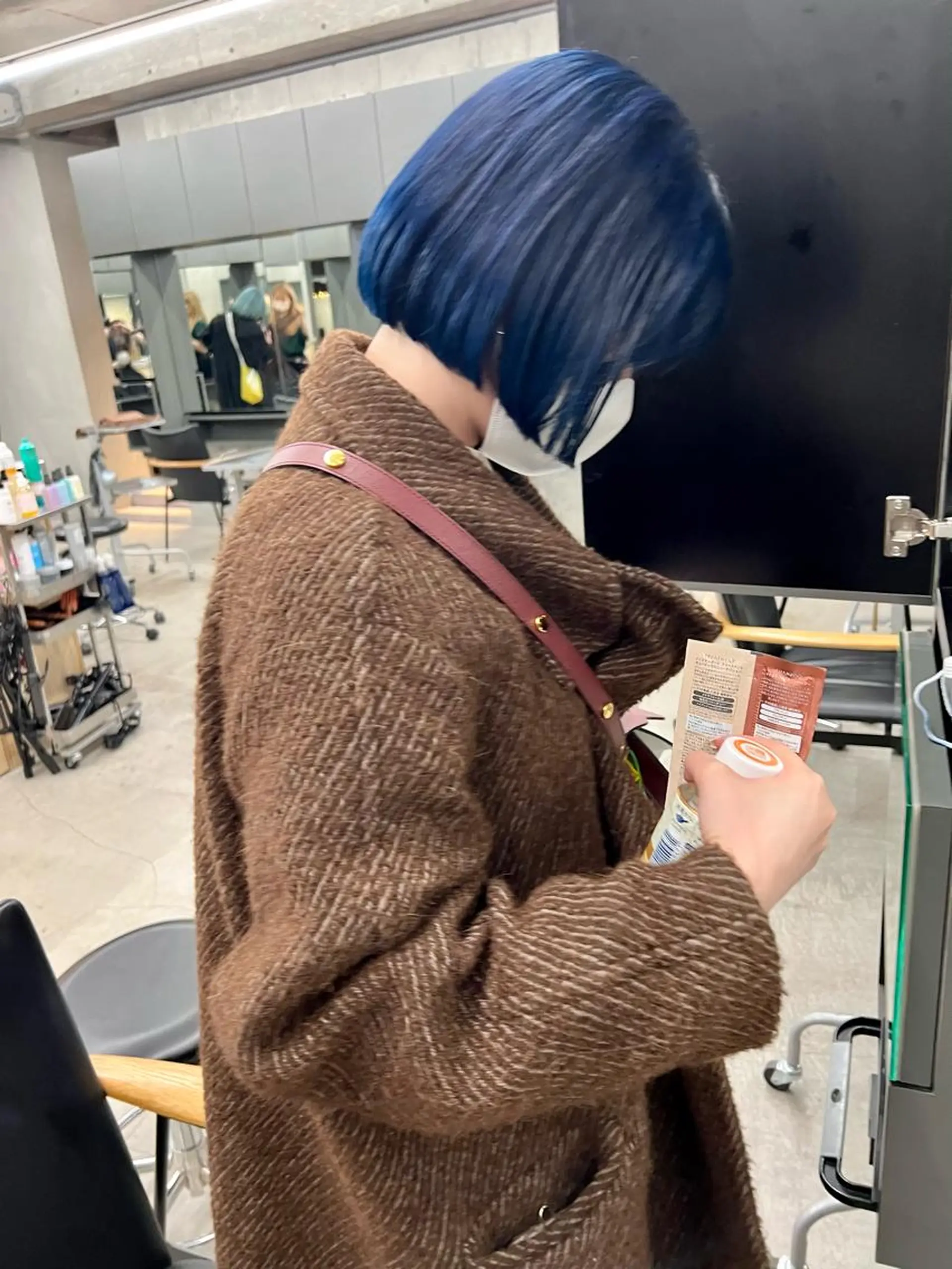 ショート カラー ブルーカラー ボブ カット ヘアカラー トリートメント sakoda shunkiのヘアスタイル