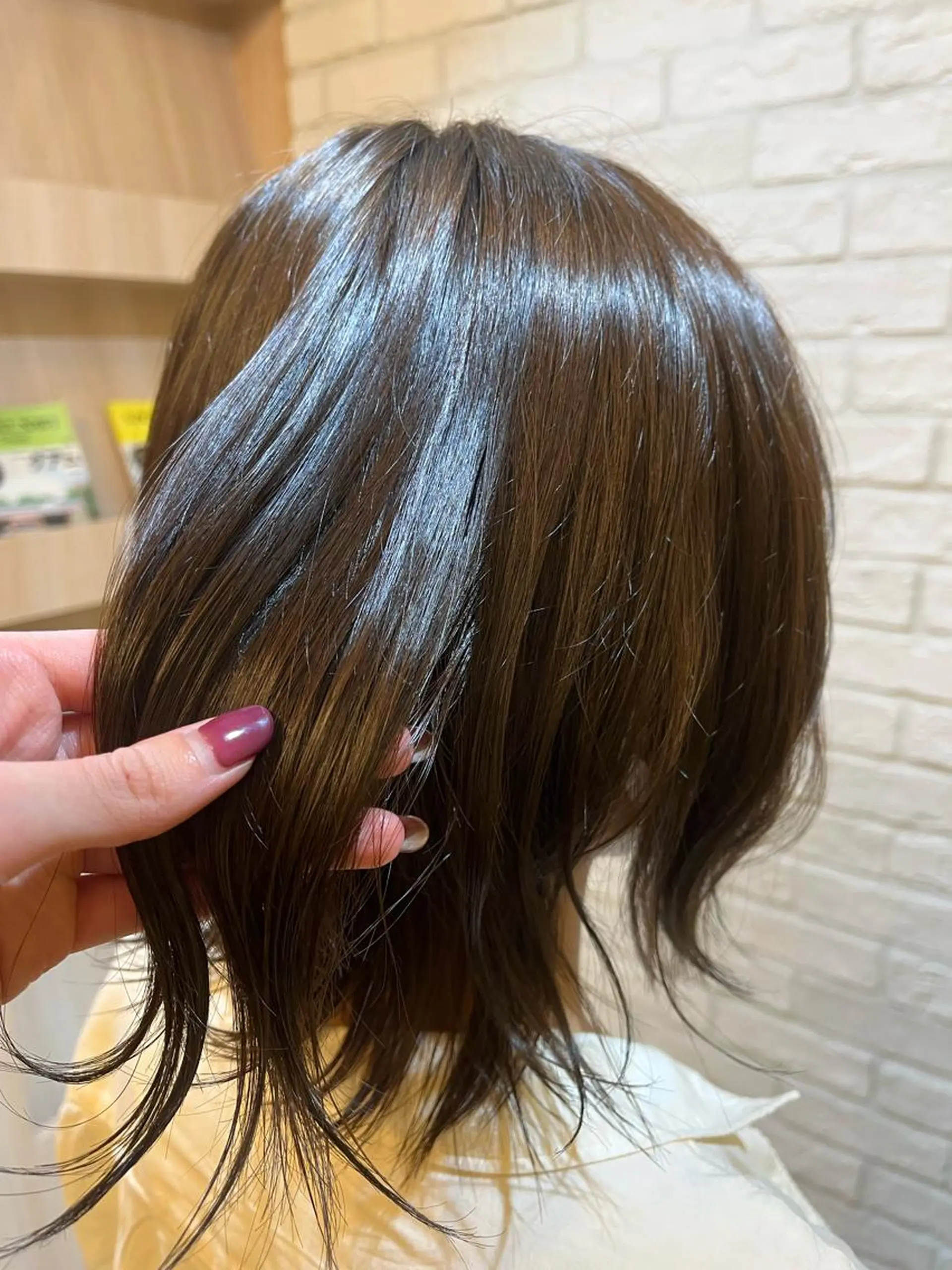 ミディアム カラー アッシュ アッシュブラウン ブラウンカラー 髪質改善✨/中屋敷 はじめのヘアスタイル