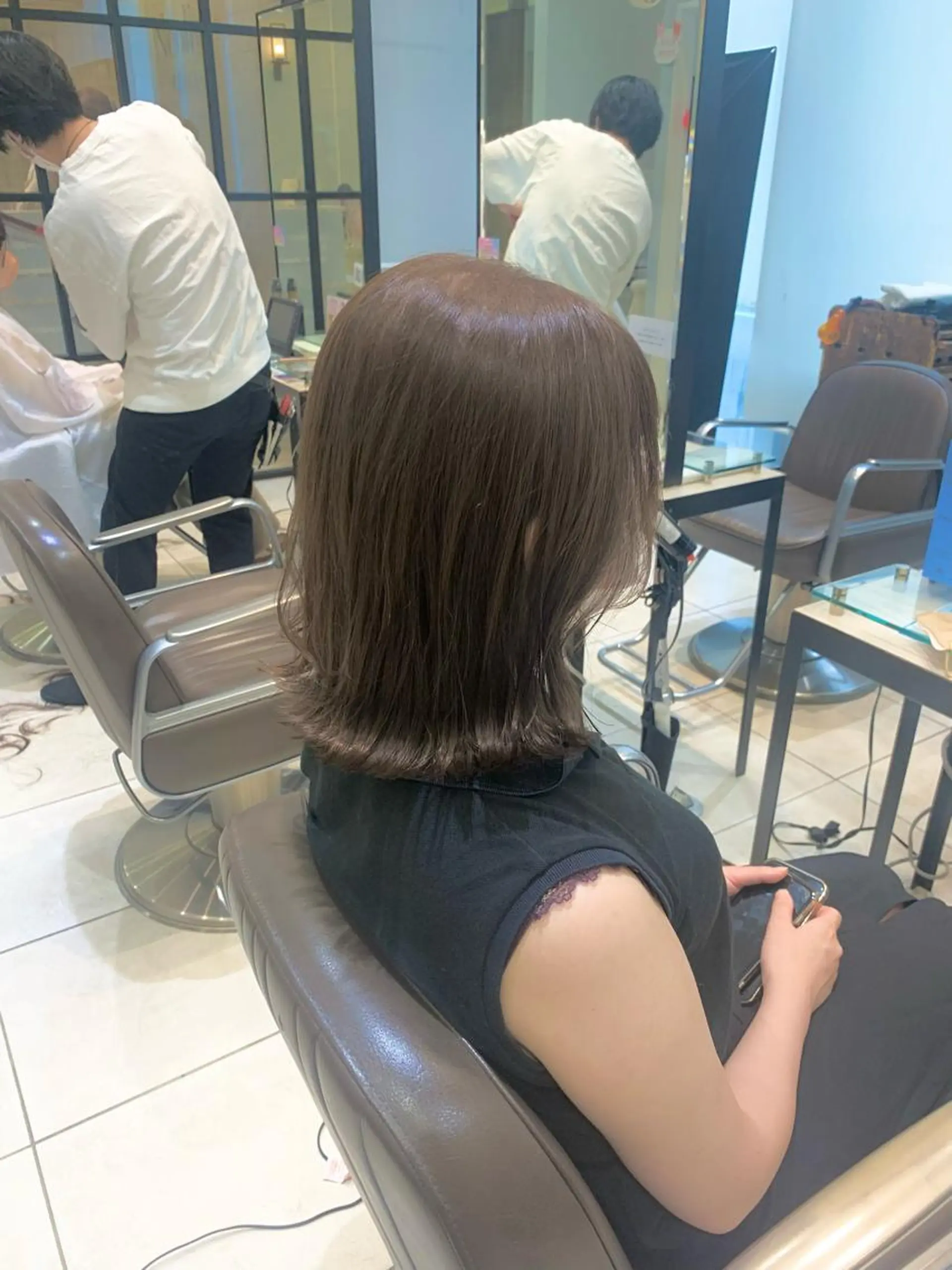 ミディアム ヘアカラー トリートメント SALOWIN 銀座一丁目店所属・髪質改善/縮毛矯正 🎀小林 唯 🎀のヘアスタイル