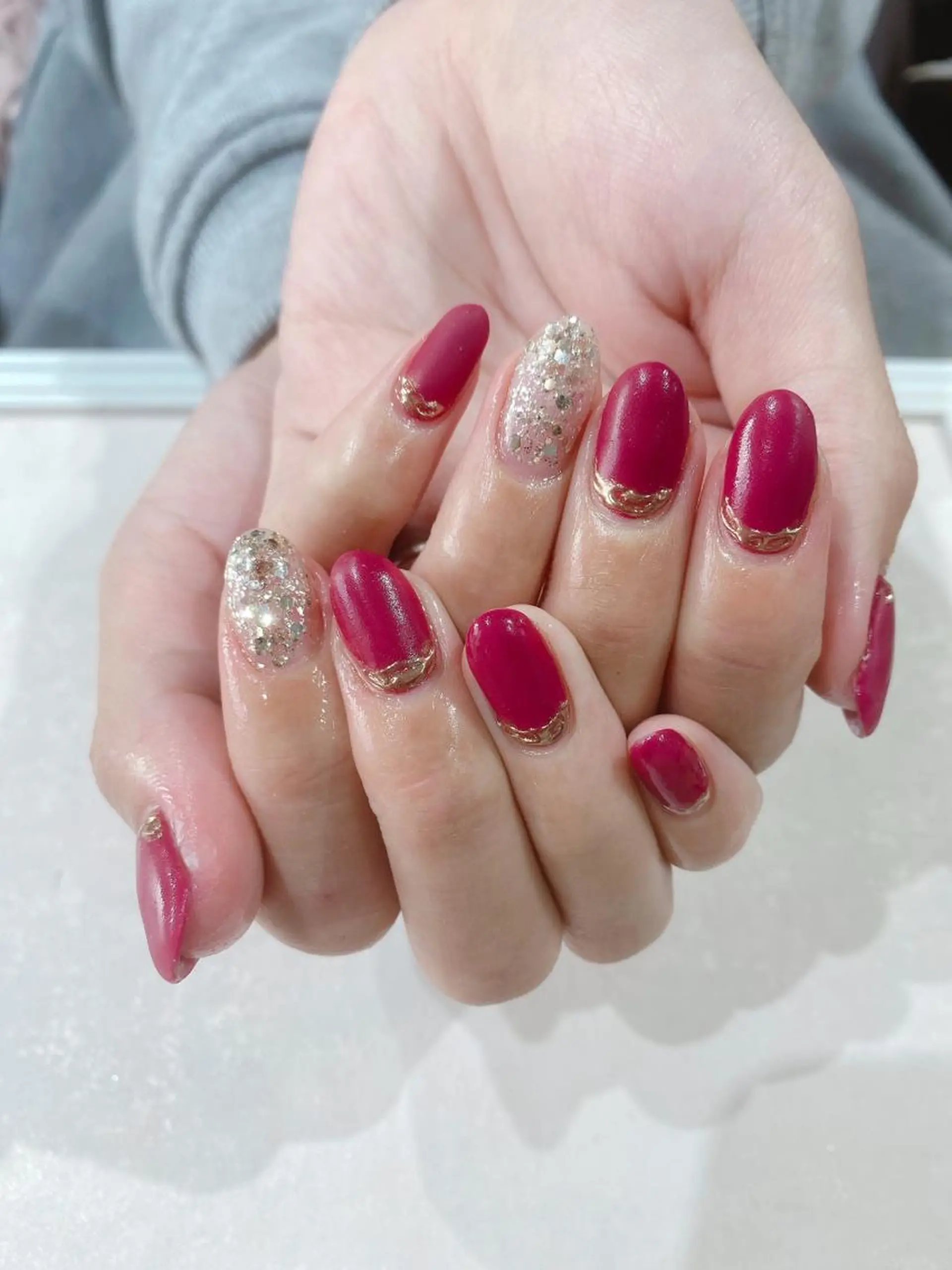 ミディアム ハンドネイル JNA認定講師🌸 RIEのネイルデザイン