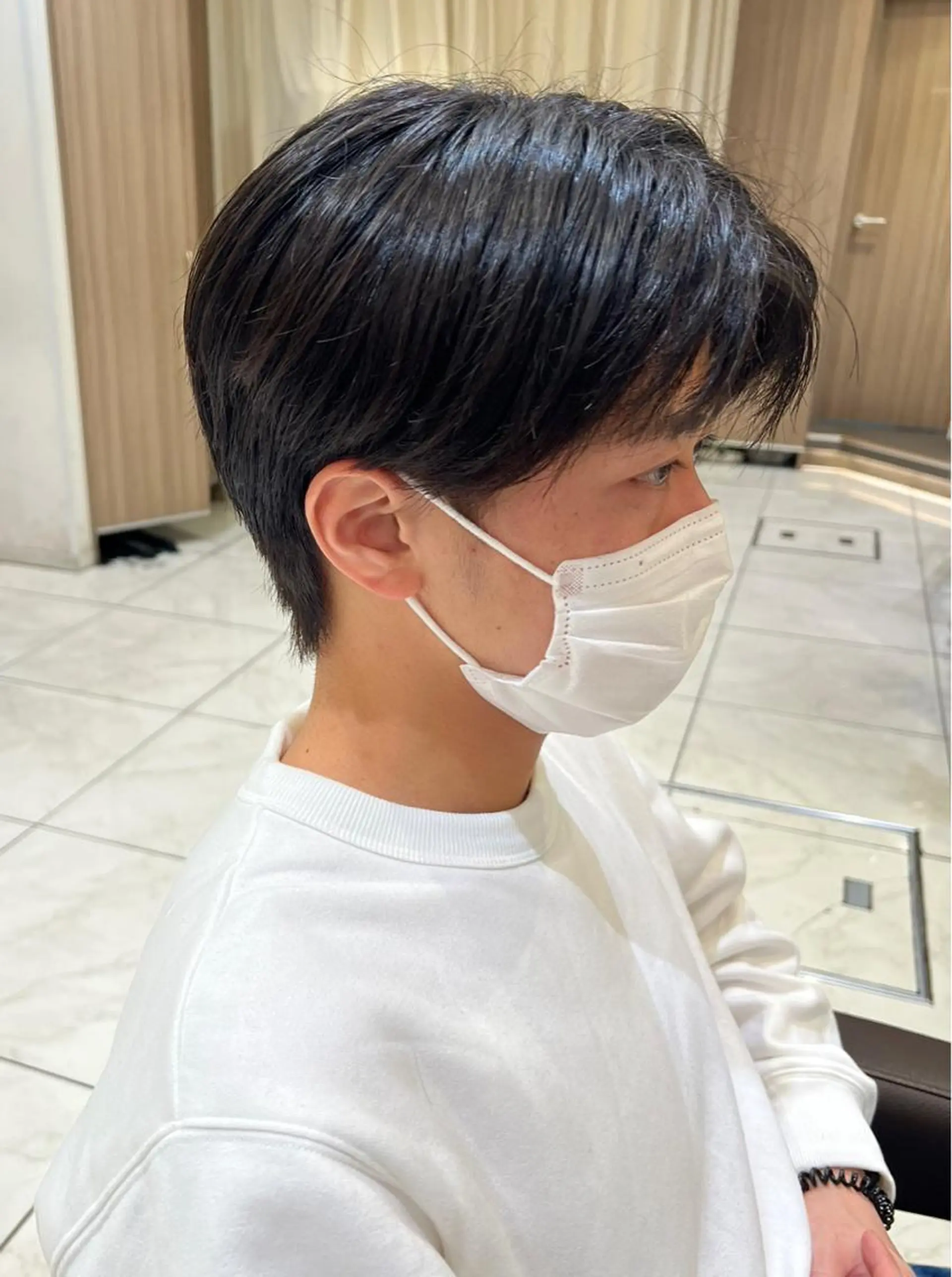 パーマ メンズ 顔周り/韓国レイヤー junkaのヘアスタイル