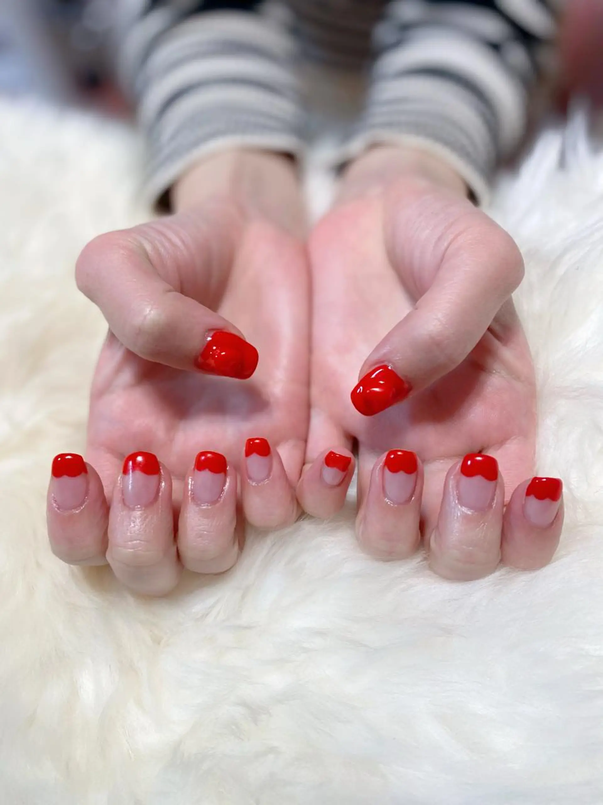 ミディアム ハンドネイル ハンドケア 💜MIYA nail川崎店のネイルデザイン