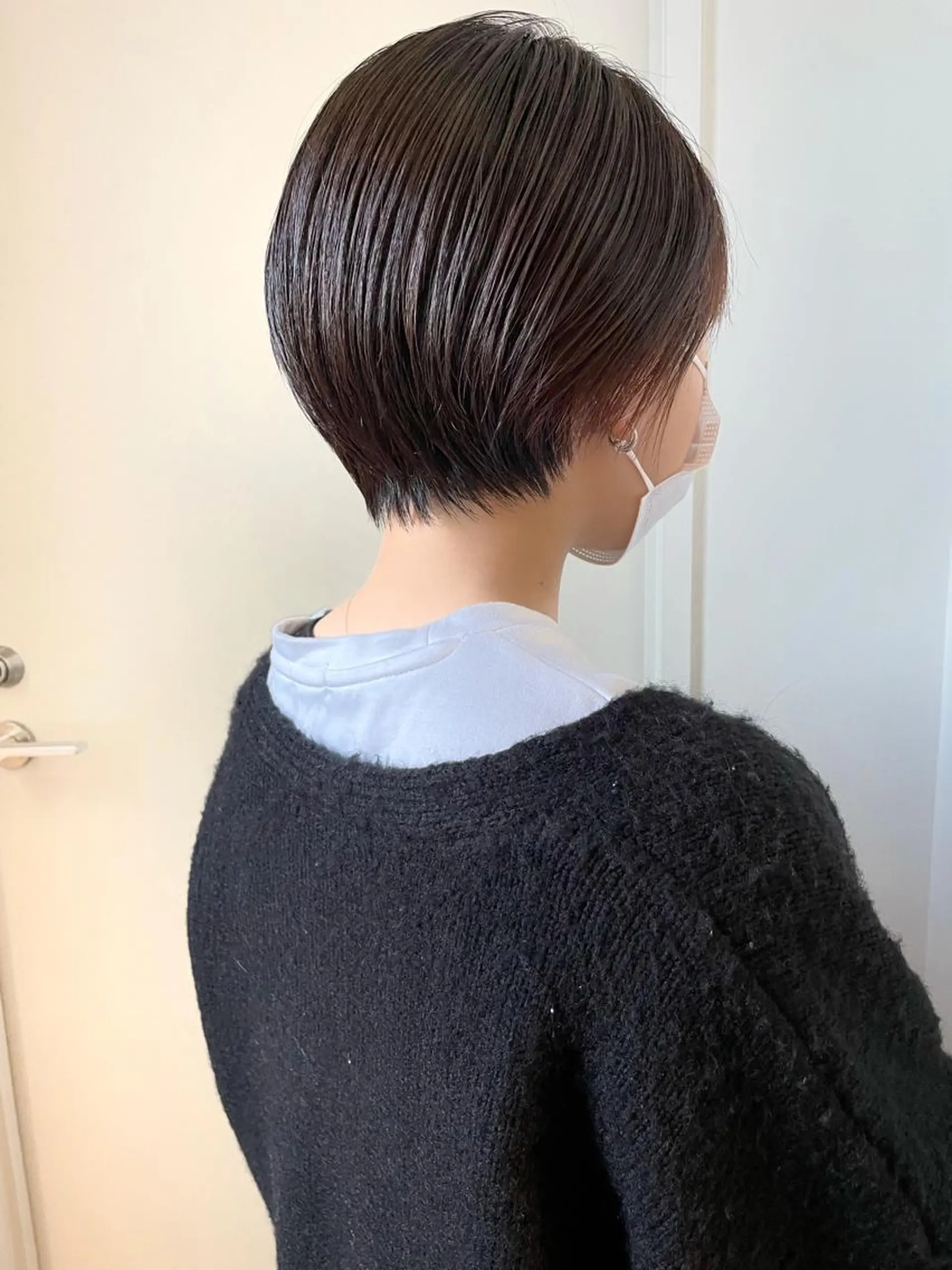 ショート カラー 小顔カット カット ヘアカラー トリートメント 江上拓郎/ショート /酸性ストレートのヘアスタイル