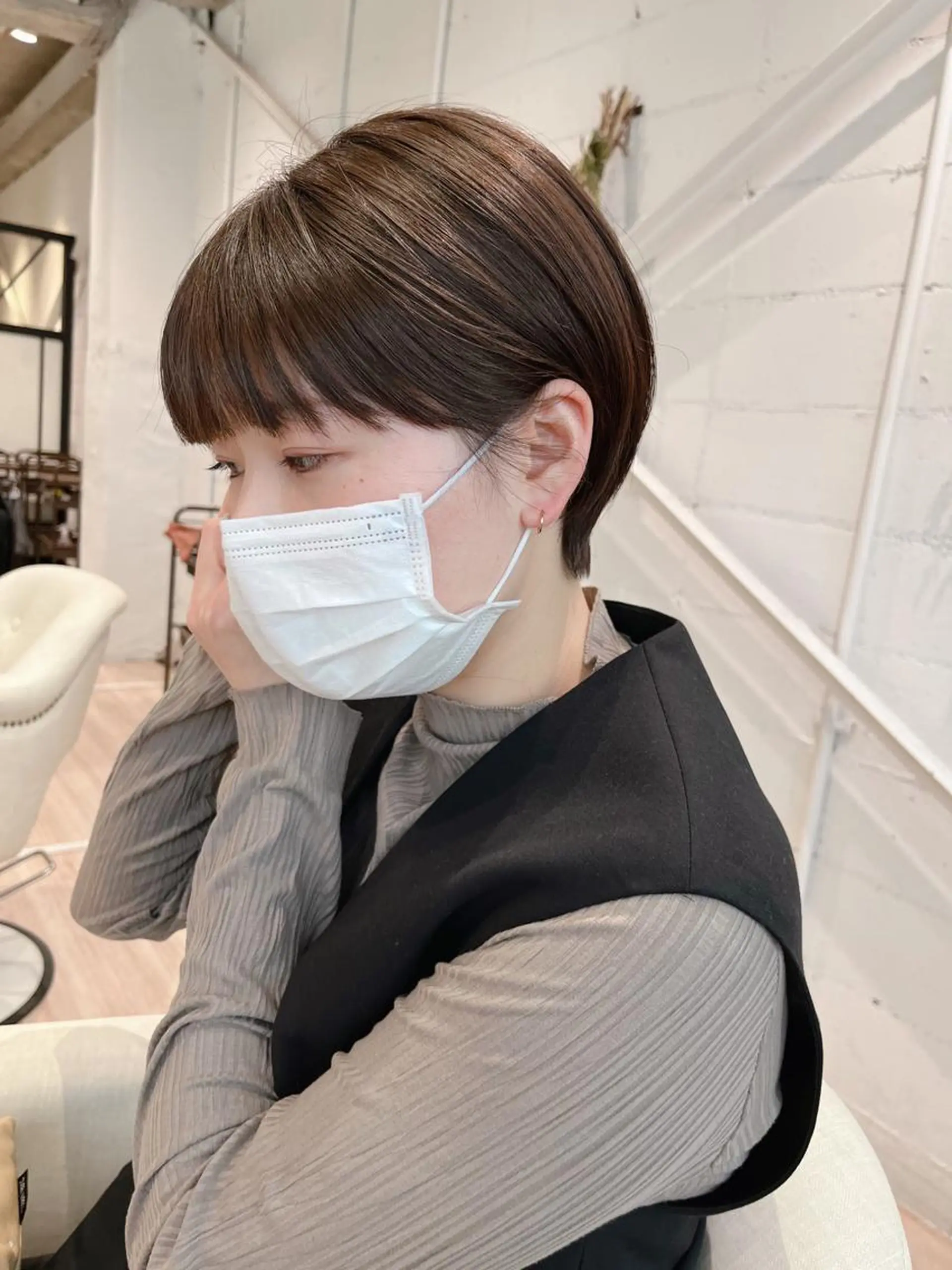 ショート カラー ショート/ボブ 似合わせ/中原のヘアスタイル