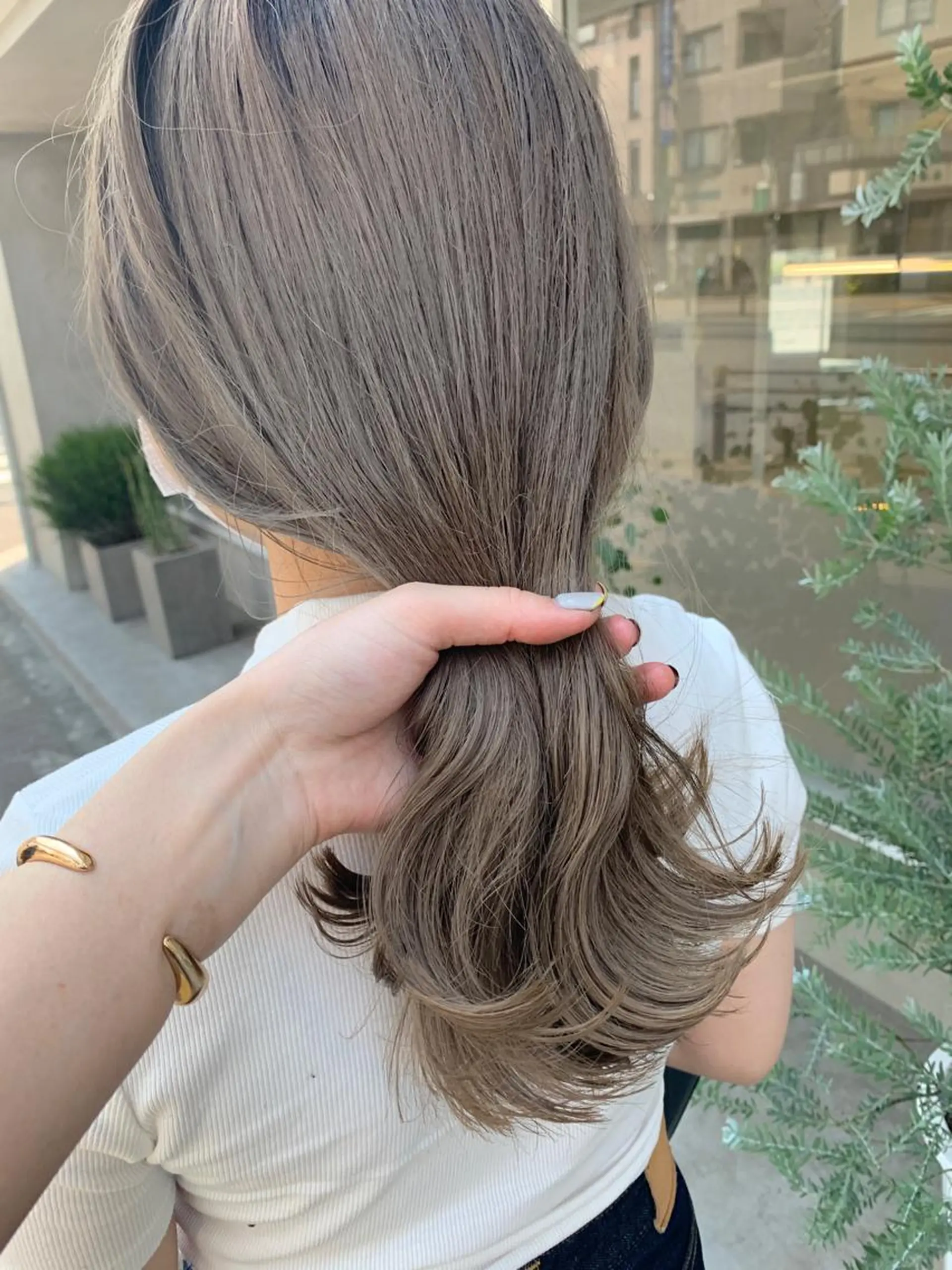 セミロング カラー 韓国ヘア/耳ツボジュ エリー♡ayumuのヘアスタイル