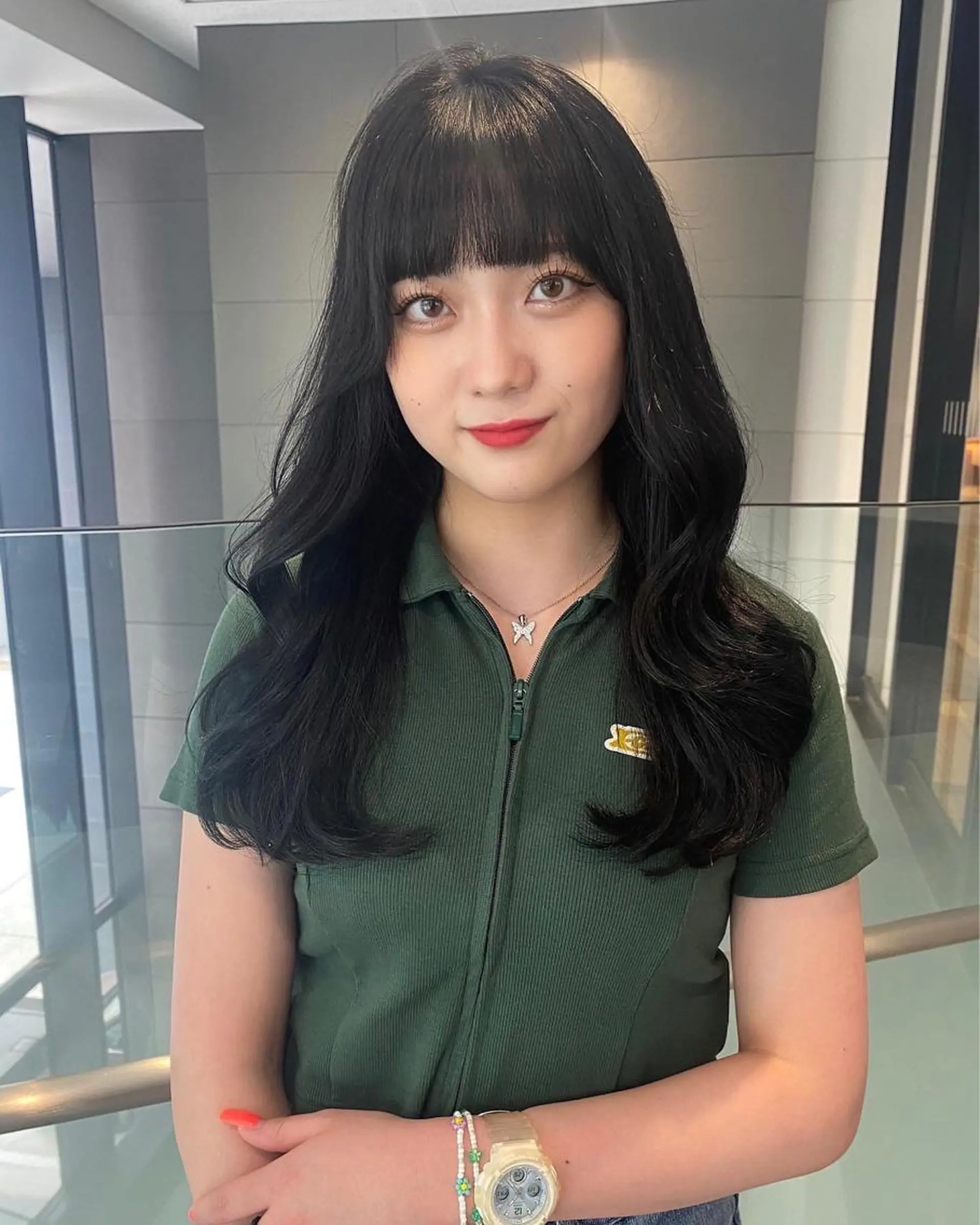 ロング カラー ヘアアレンジ 'AXIS nagoya所属・'AXIS江森 美空のヘアスタイル