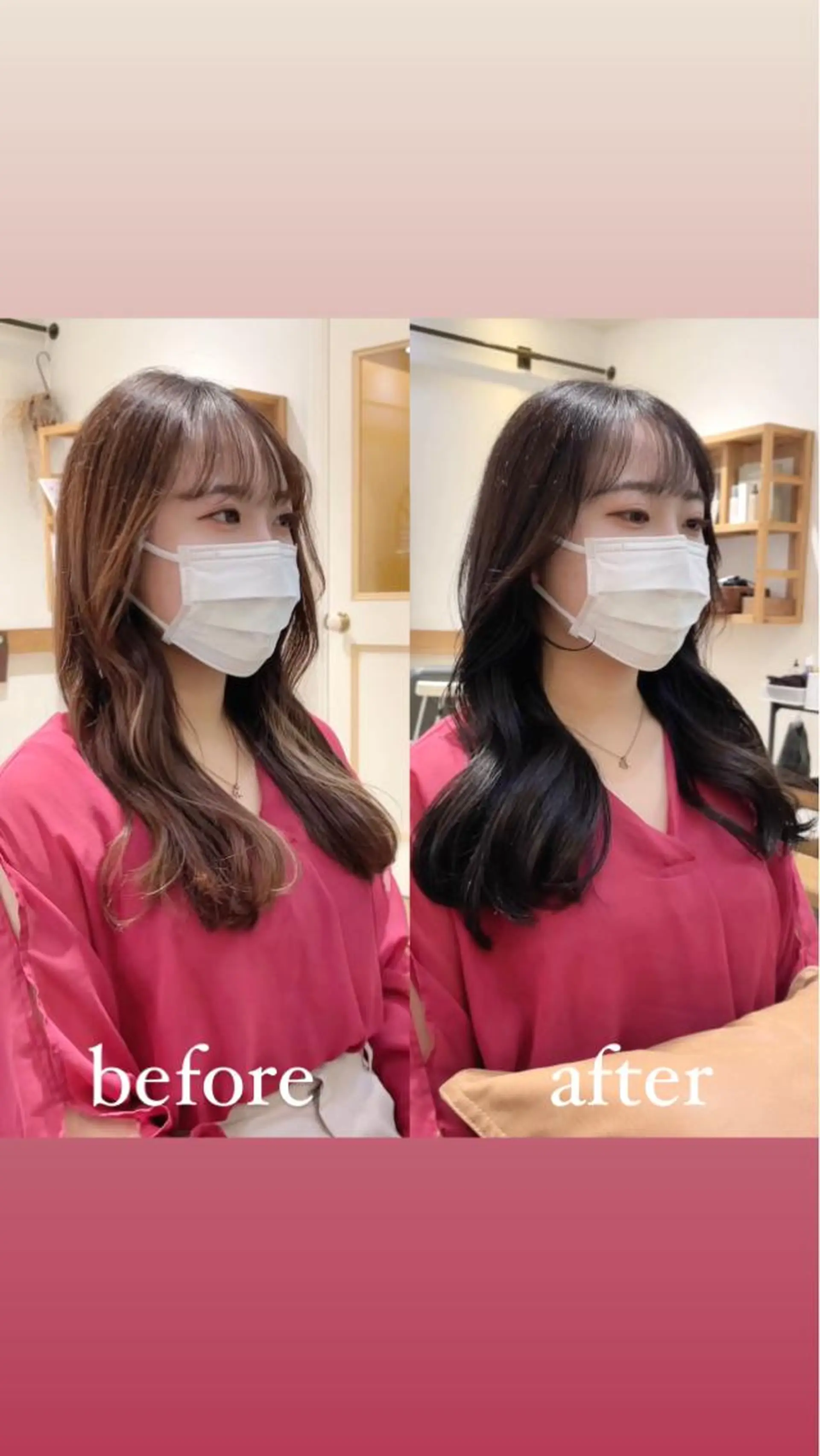 セミロング カラー 透明感カラー くびれヘア 顔まわりレイヤー 韓国風ヘア レイヤーカット カット ヘアカラー トリートメント ヘッドスパ 大人可愛い透明感🌟 小顔・韓国髪🌟野中のヘアスタイル