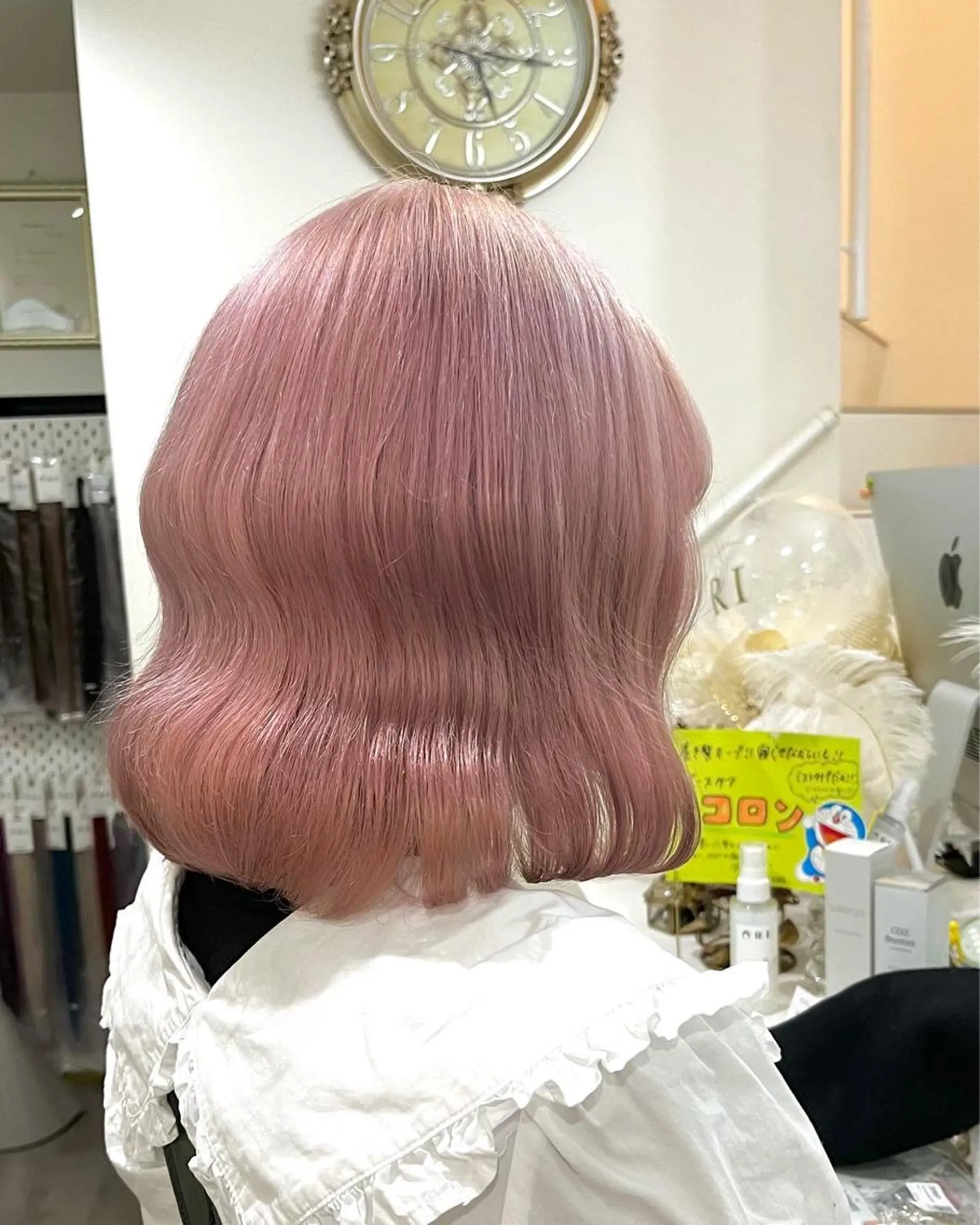 ミディアム カラー MOE🐈‍⬛🎀 エクステ/ワンホンのヘアスタイル